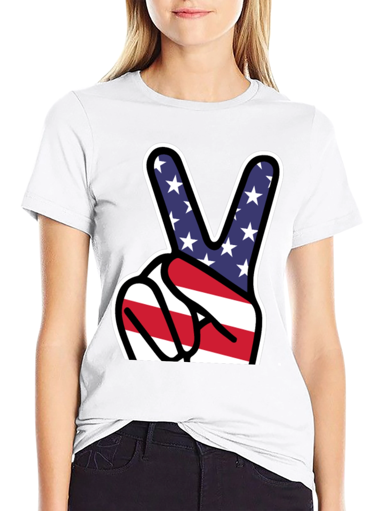 Patriotic Peace Sign T-Shirt