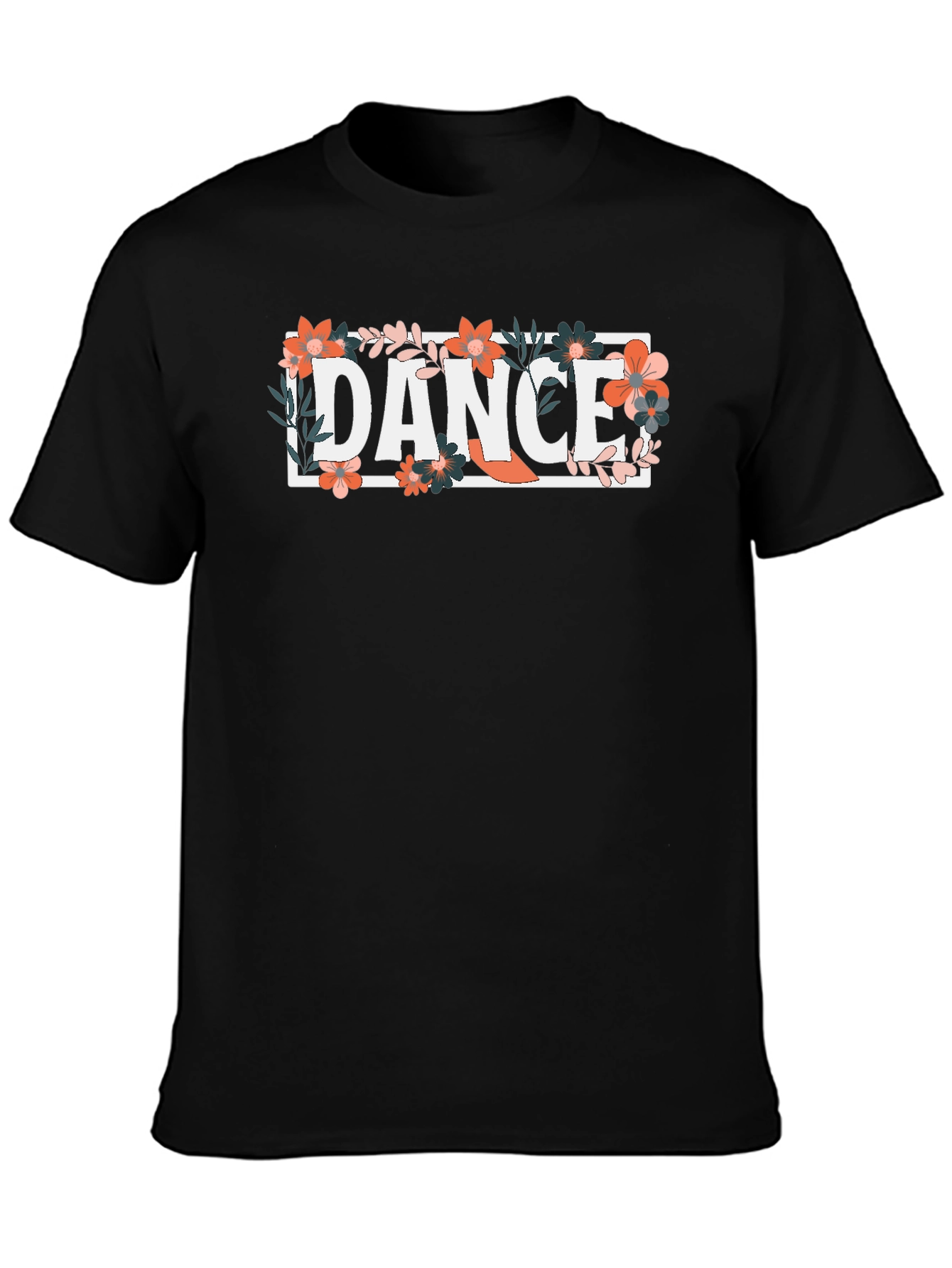 Dance Floral Graphic Tee - Stylish Comfort