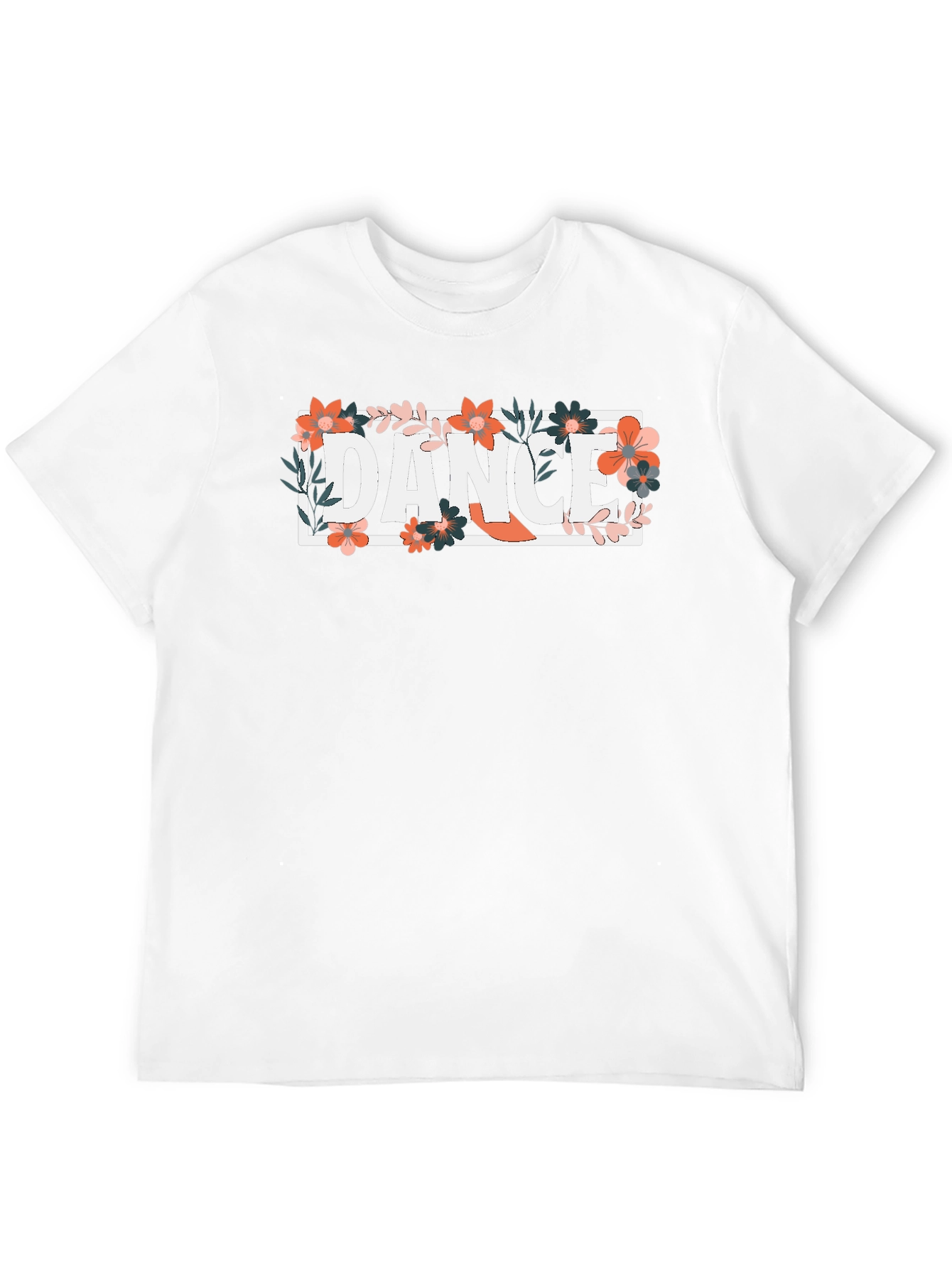 Dance Floral Graphic Tee - Stylish Comfort