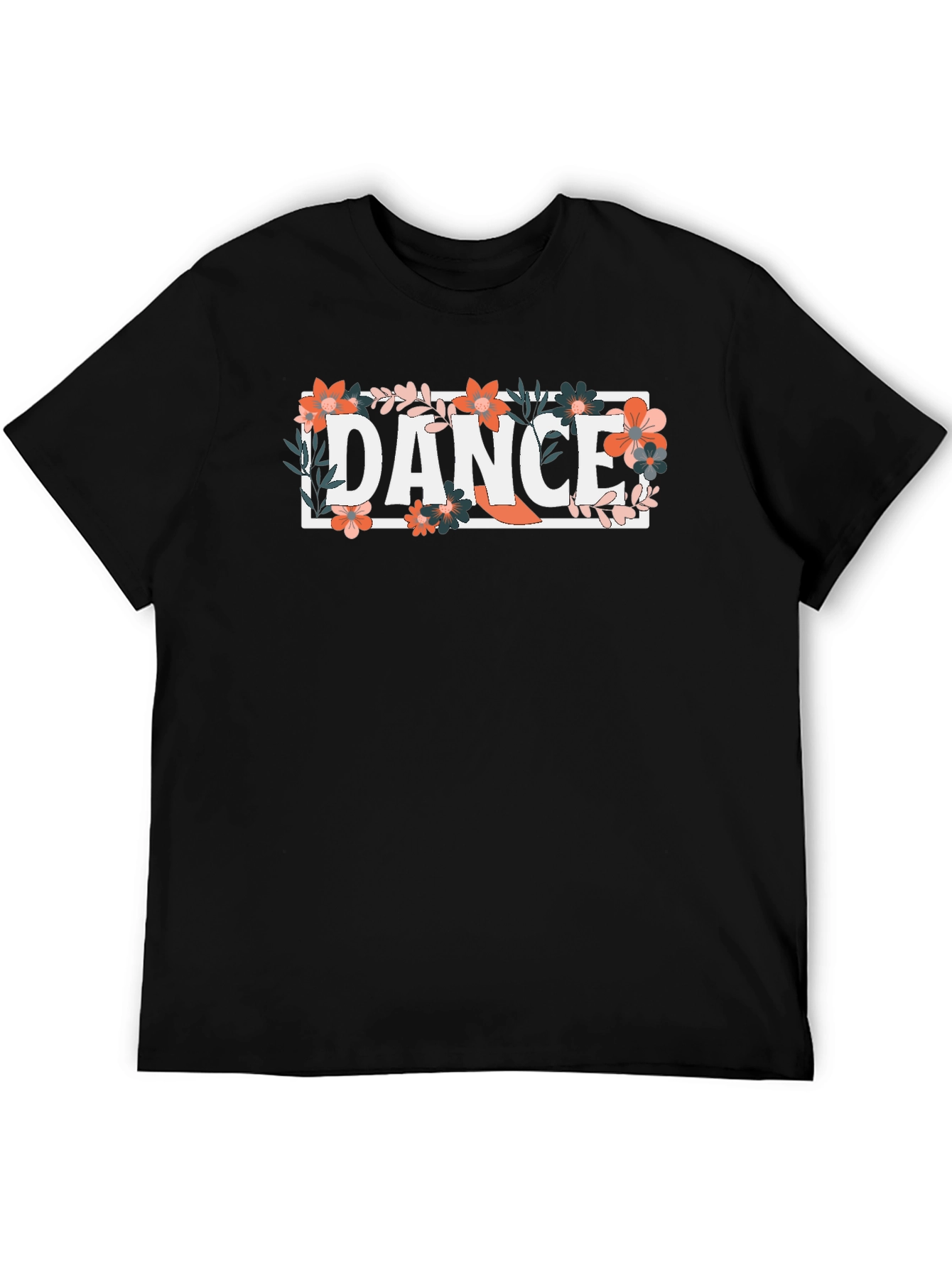 Dance Floral Graphic Tee - Stylish Comfort