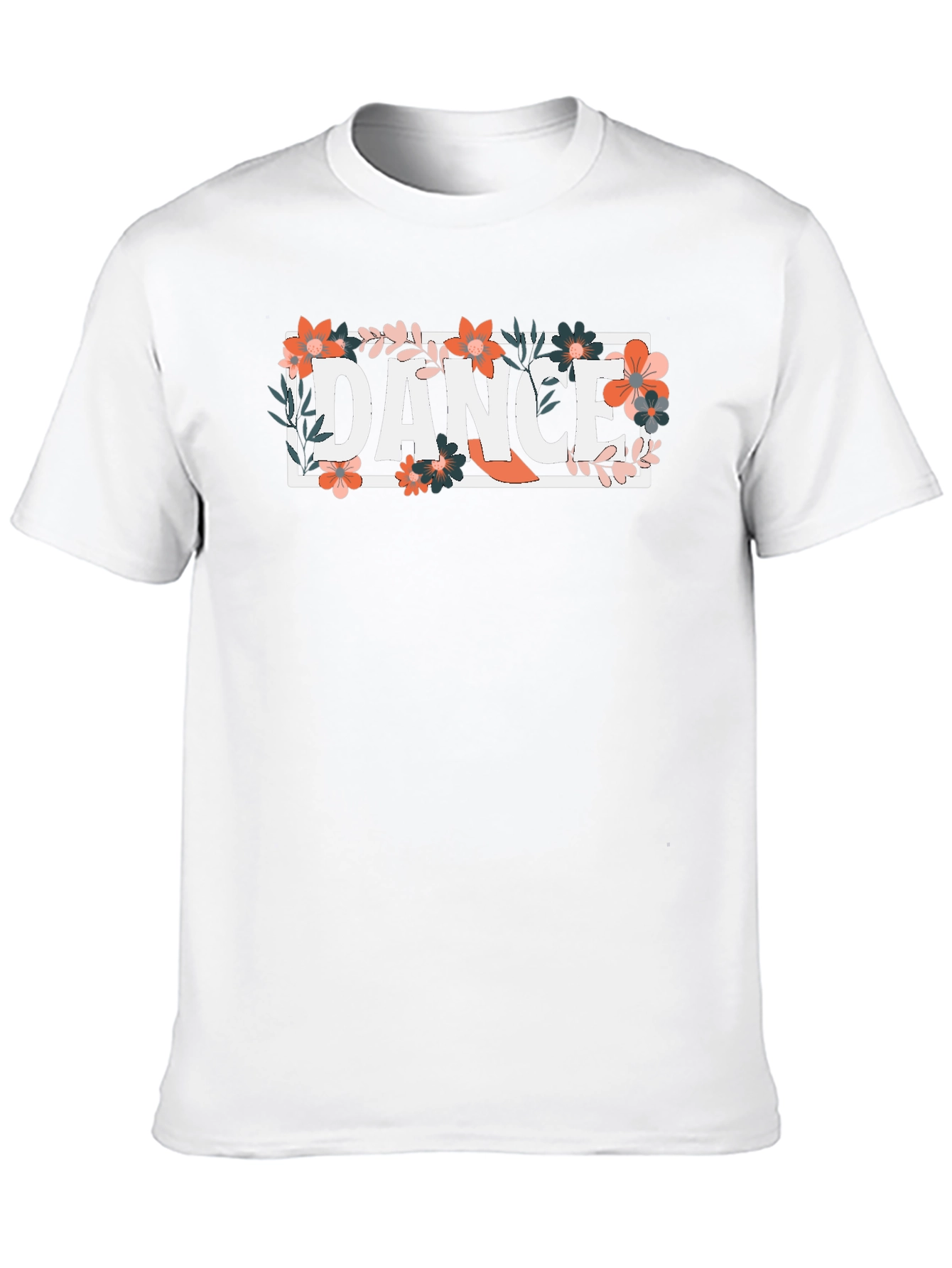 Dance Floral Graphic Tee - Stylish Comfort