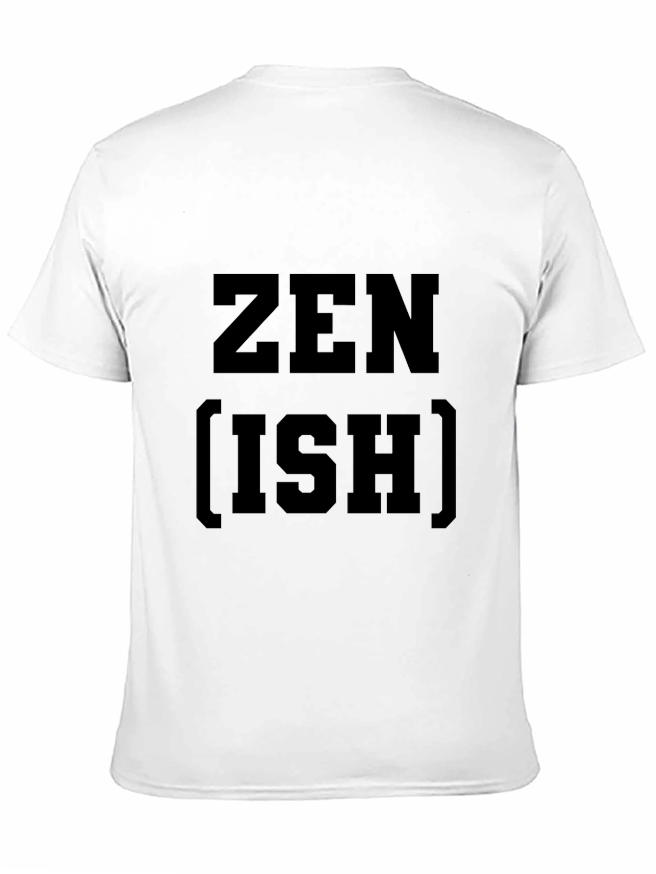 Zen-ish Black Graphic Tee - Casual Style