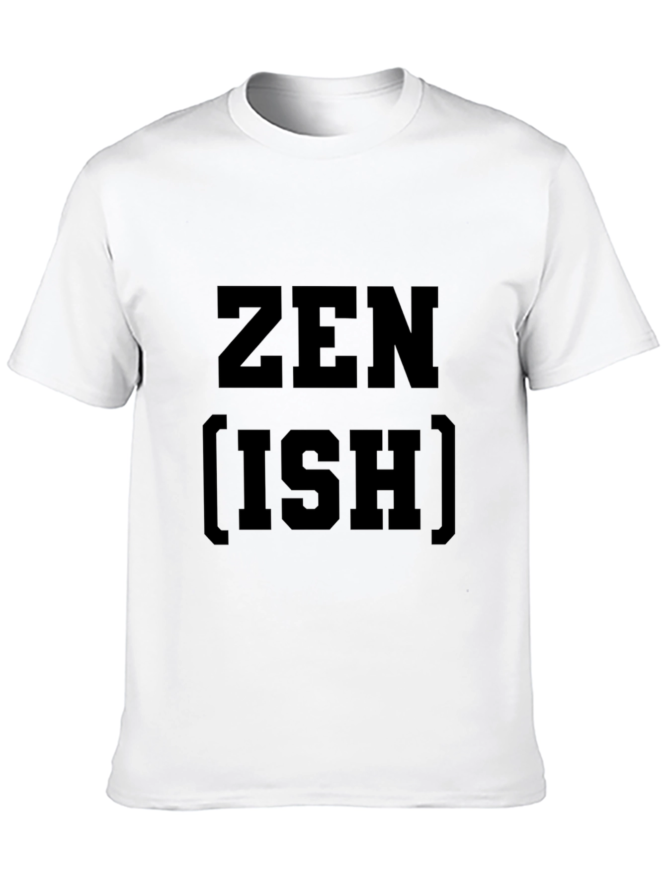 Zen-ish Black Graphic Tee - Casual Style