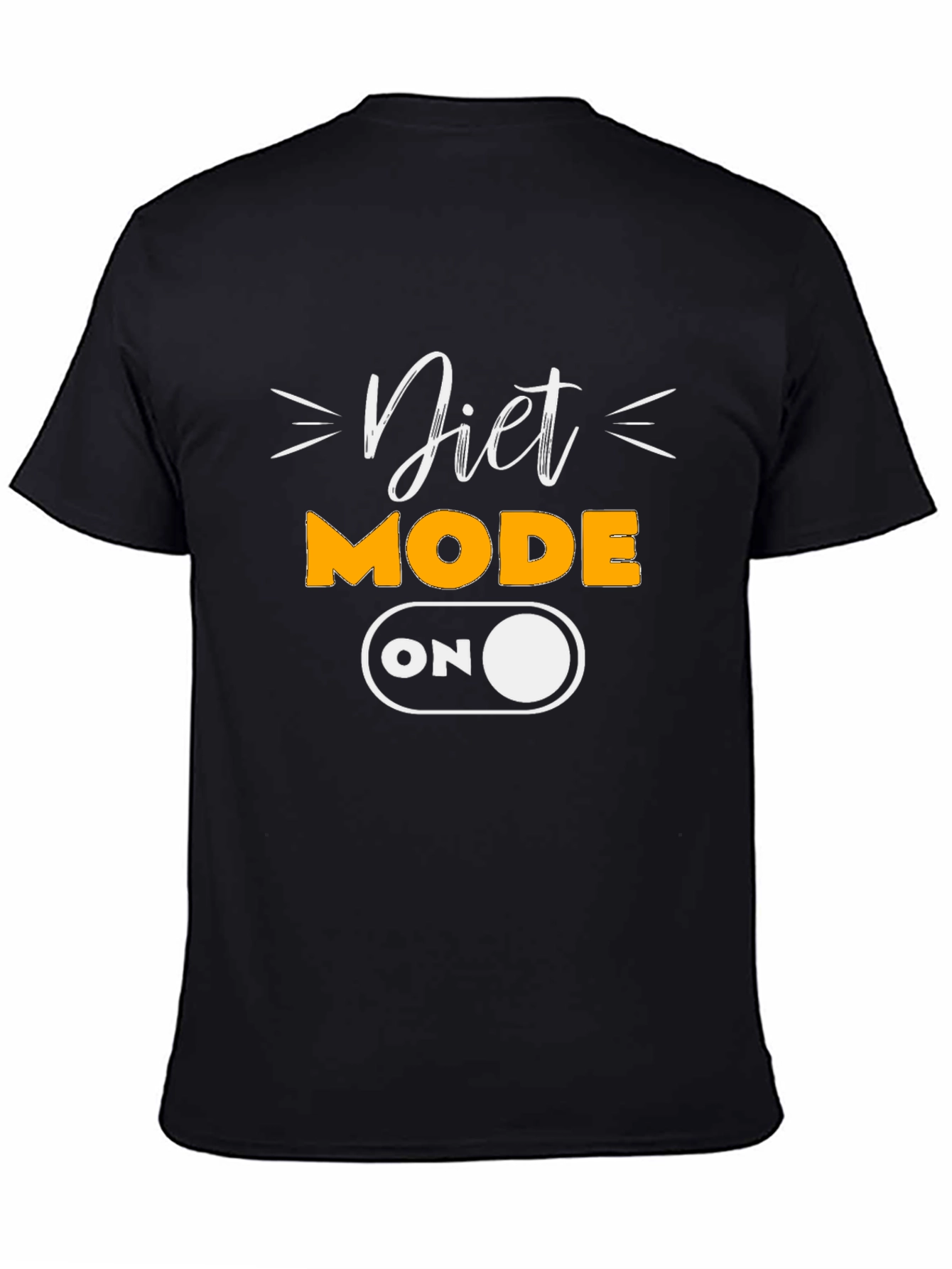 Diet Mode On Black T-Shirt