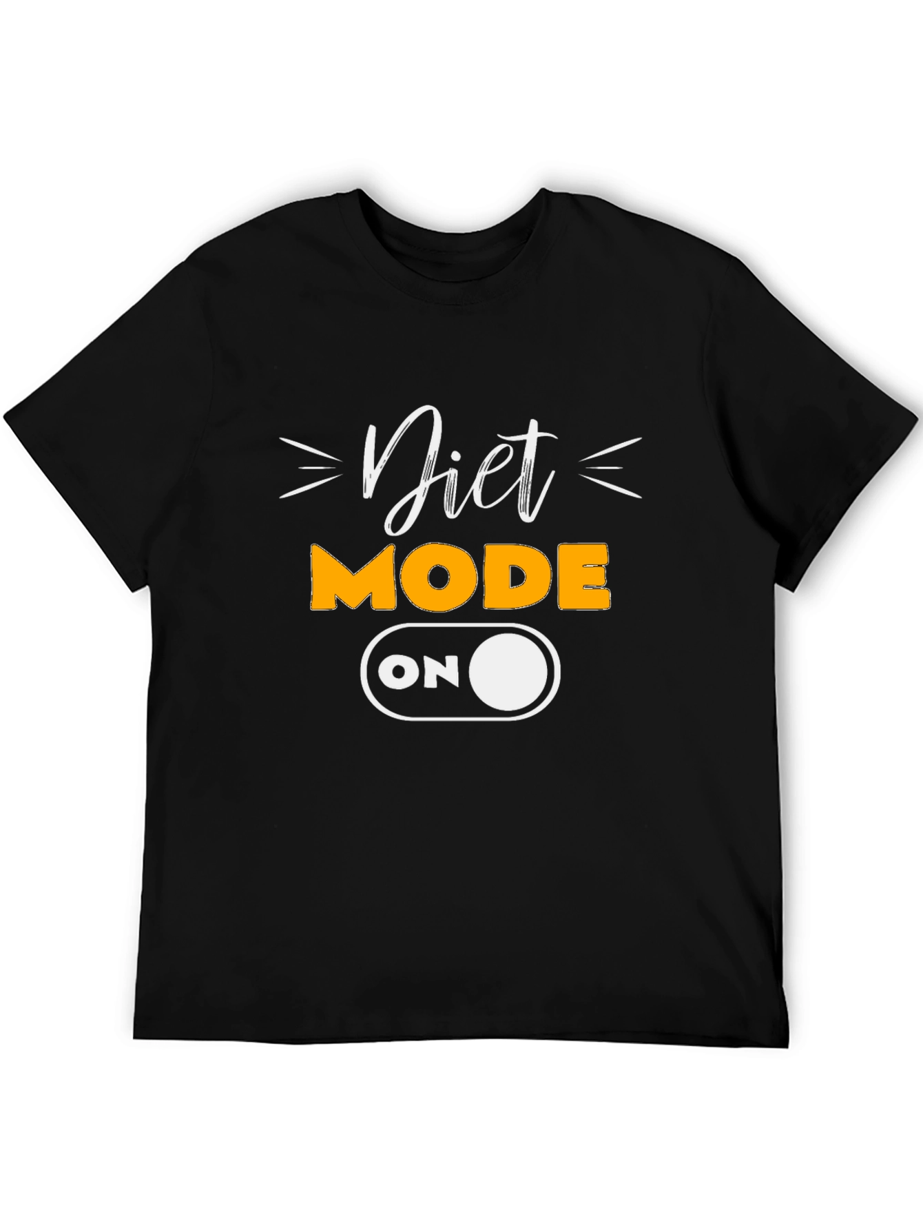 Diet Mode On Black T-Shirt