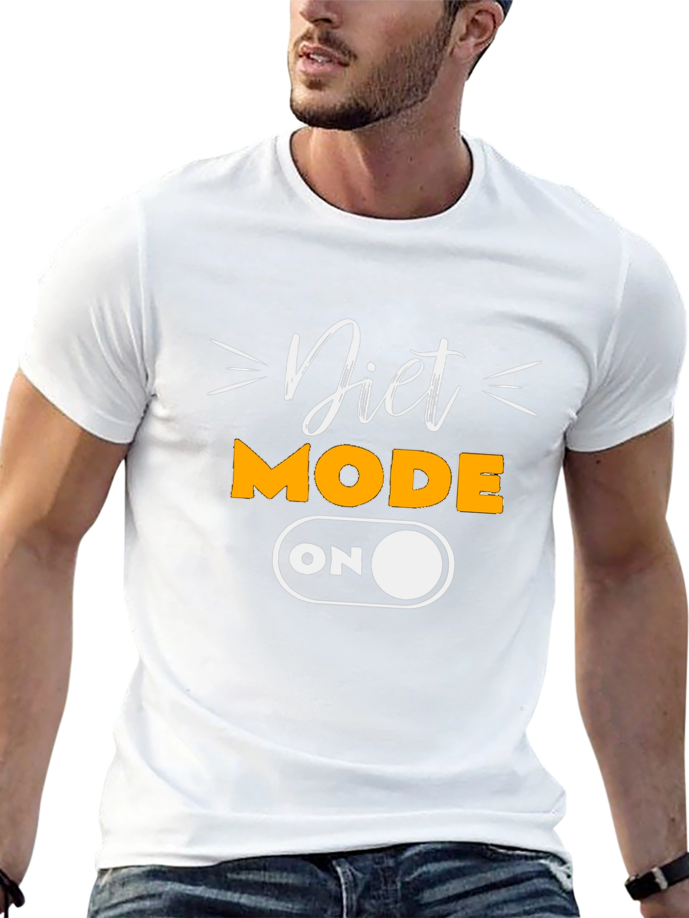 Diet Mode On Black T-Shirt