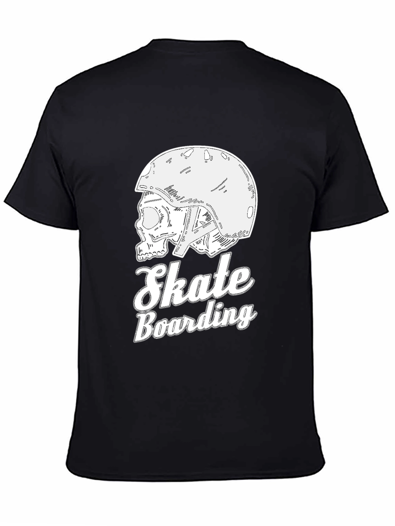 Skateboarding Skull Tee - Cool Graphic T-Shirt