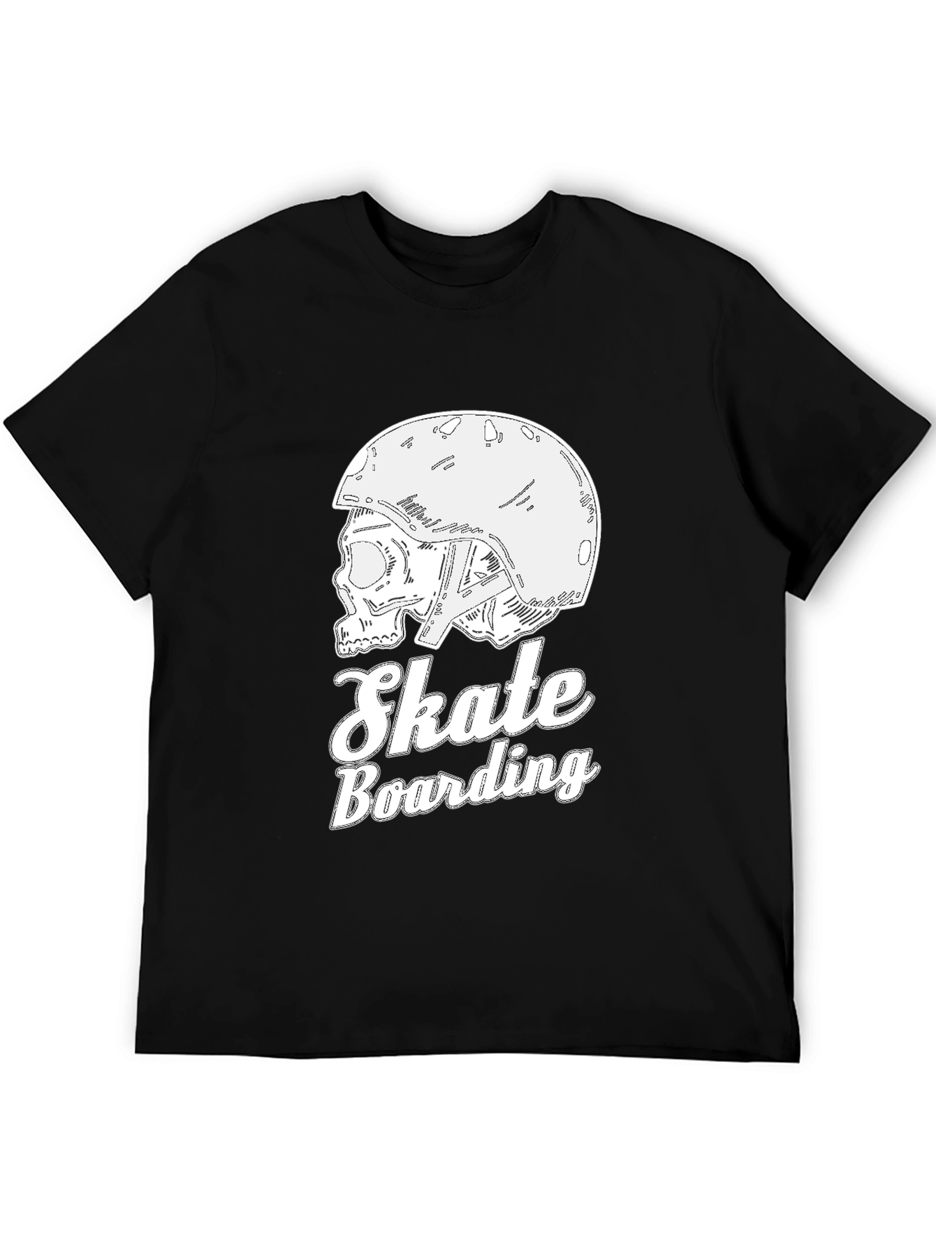 Skateboarding Skull Tee - Cool Graphic T-Shirt