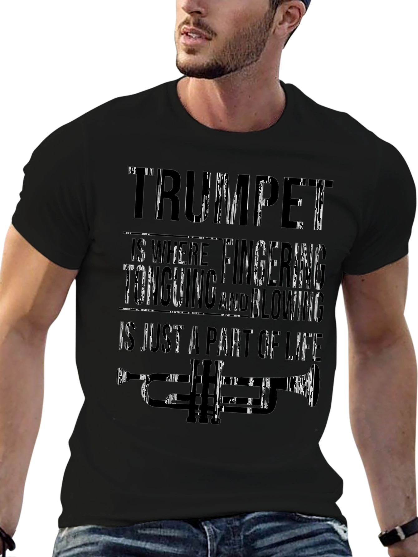 Trumpet Is Where Fingering and Blowing T-Shirt