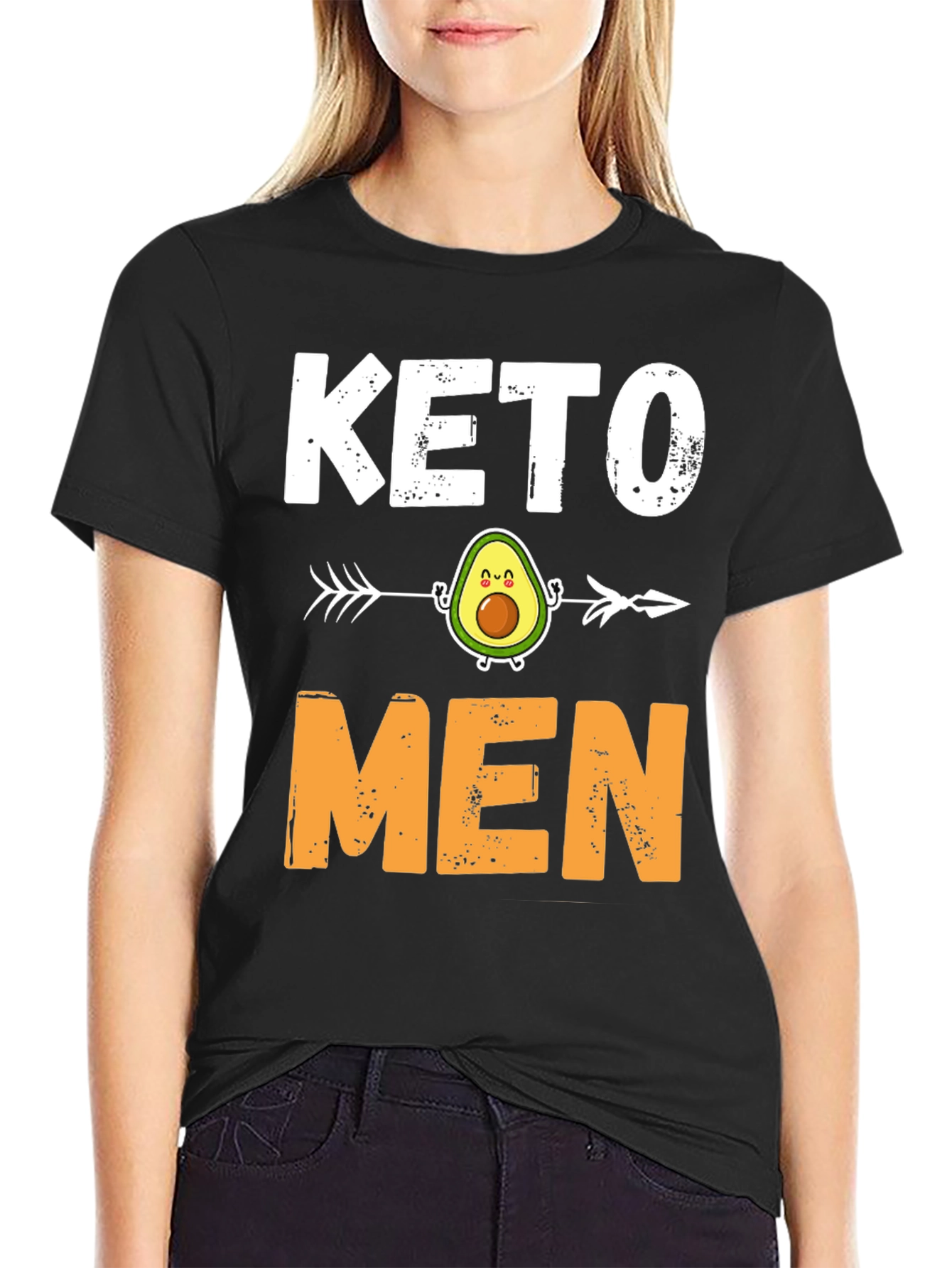 Keto Men Funny Avocado Arrow T-Shirt