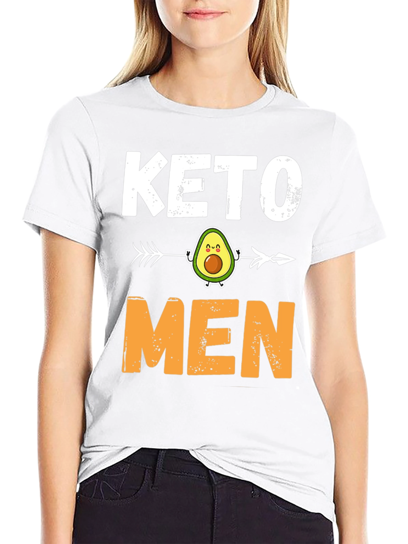 Keto Men Funny Avocado Arrow T-Shirt