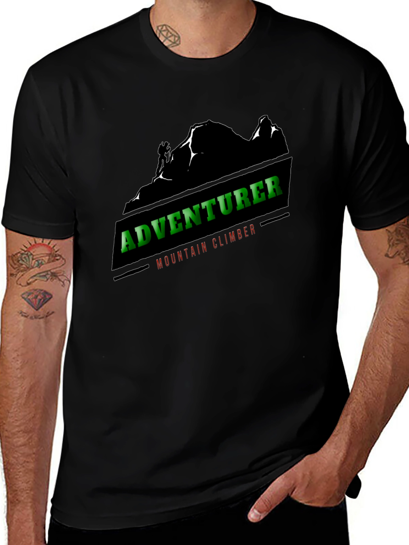 Adventurer Mountain Climber Graphic Tee