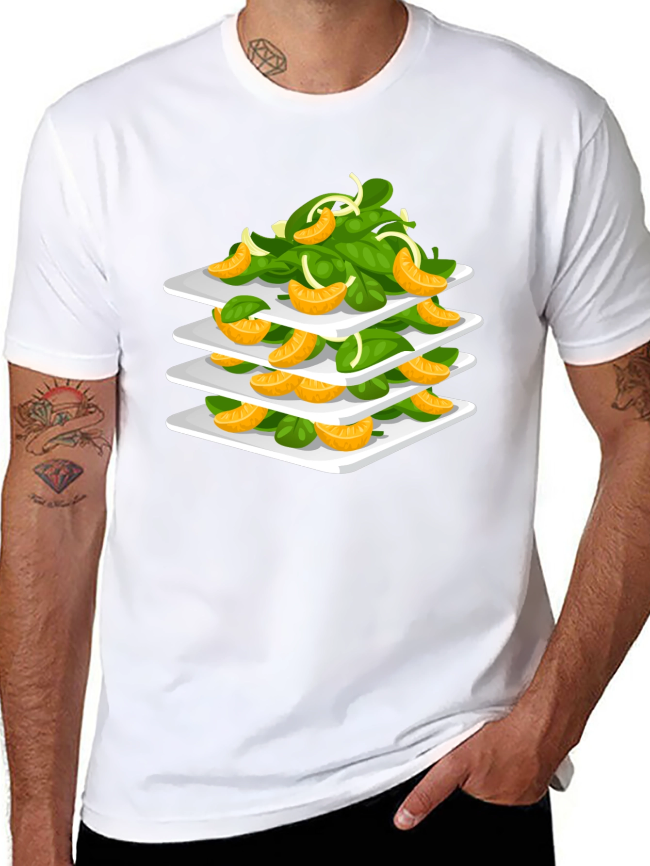 Salad Tower Graphic T-Shirt