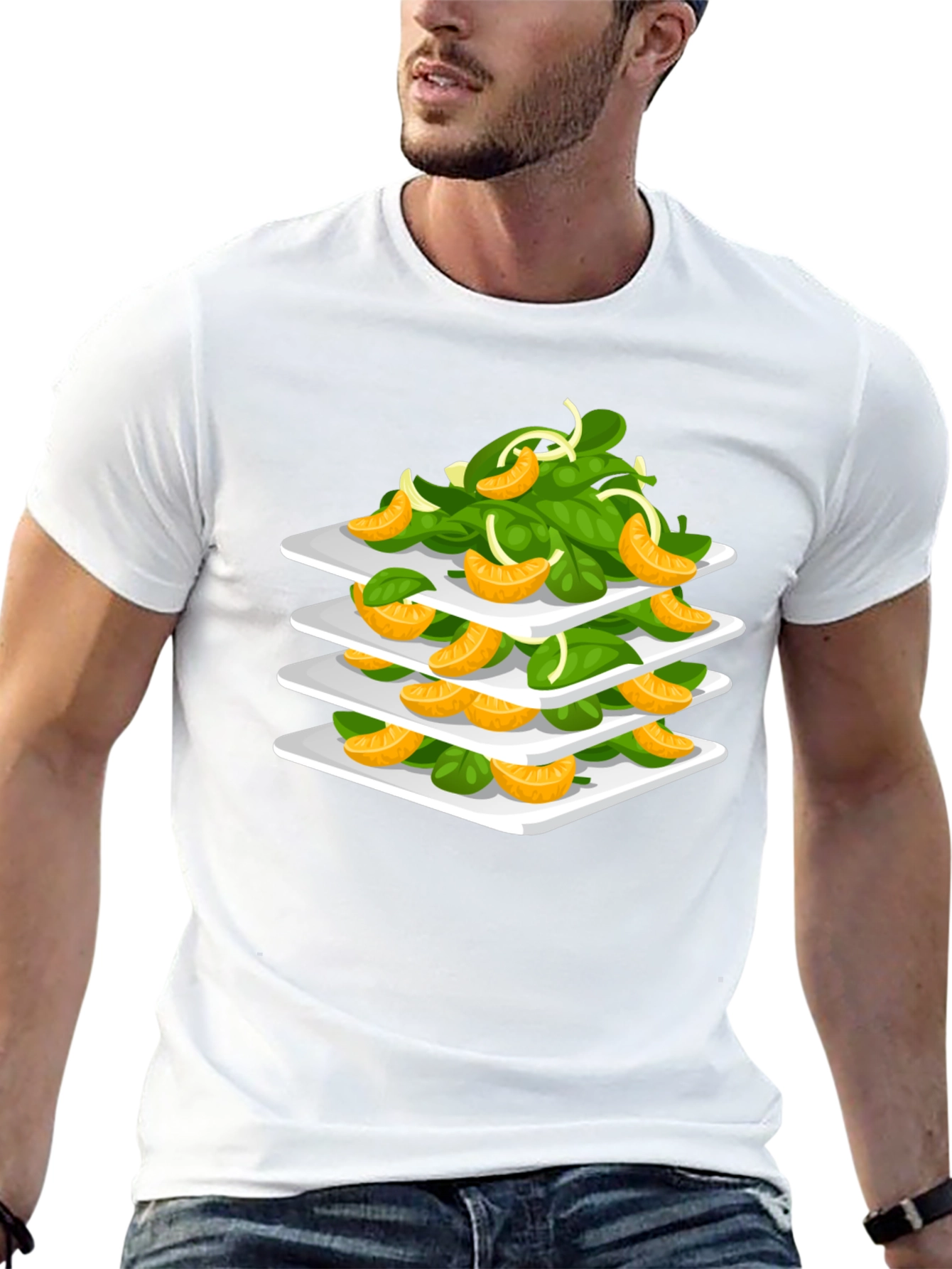 Salad Tower Graphic T-Shirt