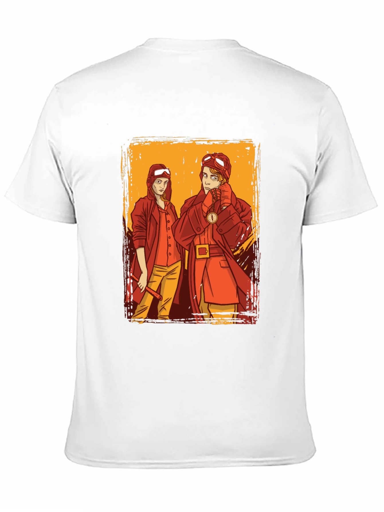 Steampunk Pilot Graphic Tee - Retro Style