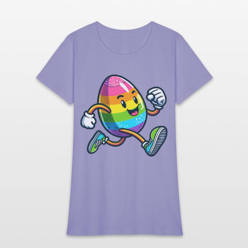 Easter Egg Marathon Jogging Running Fitness Shirt
