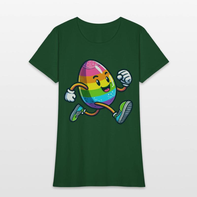 Easter Egg Marathon Jogging Running Fitness Shirt