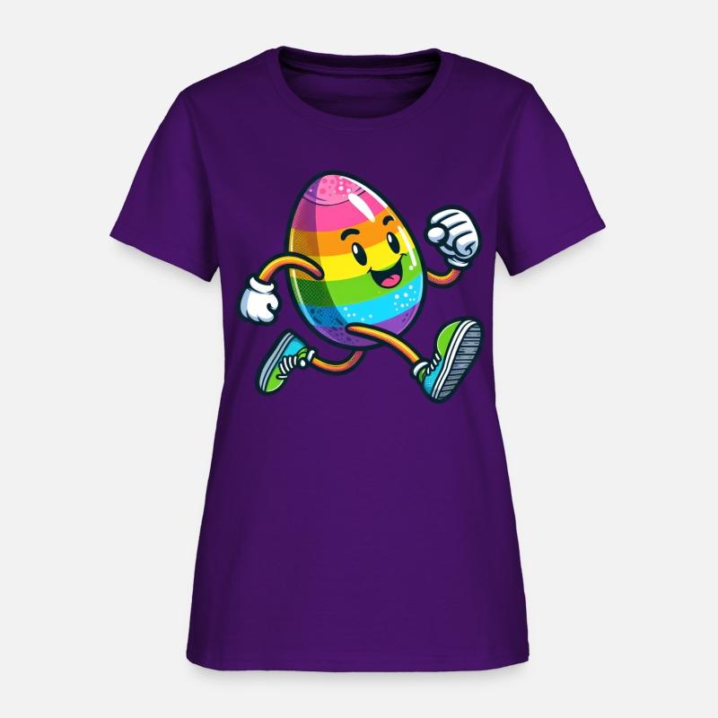 Easter Egg Marathon Jogging Running Fitness Shirt