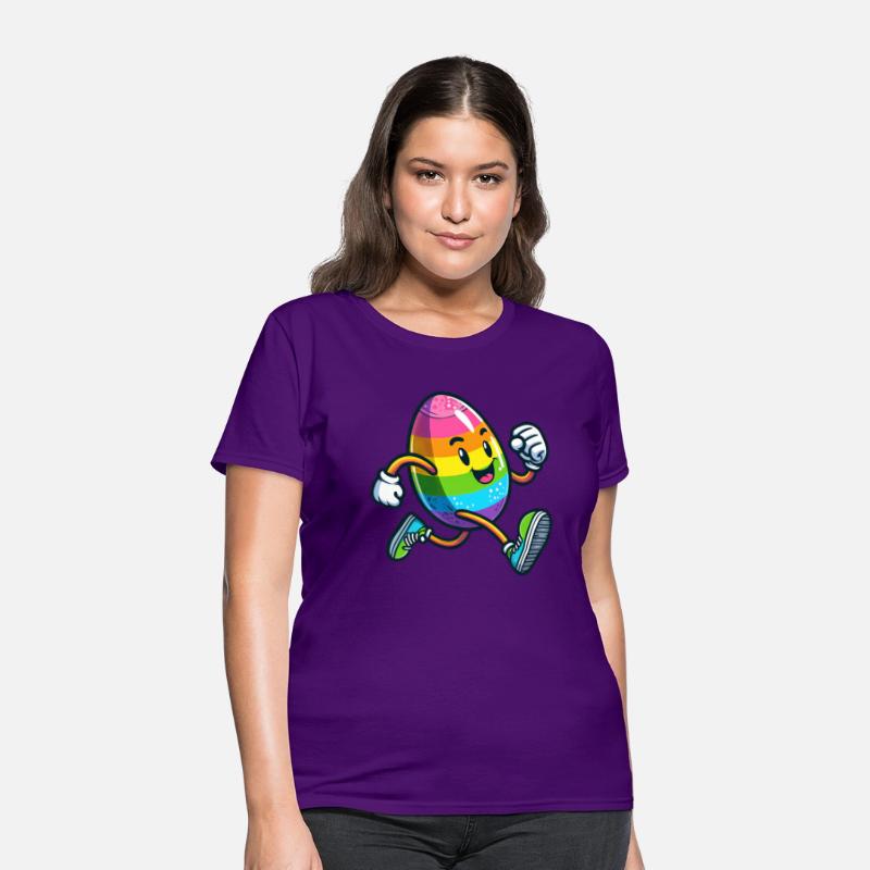 Easter Egg Marathon Jogging Running Fitness Shirt