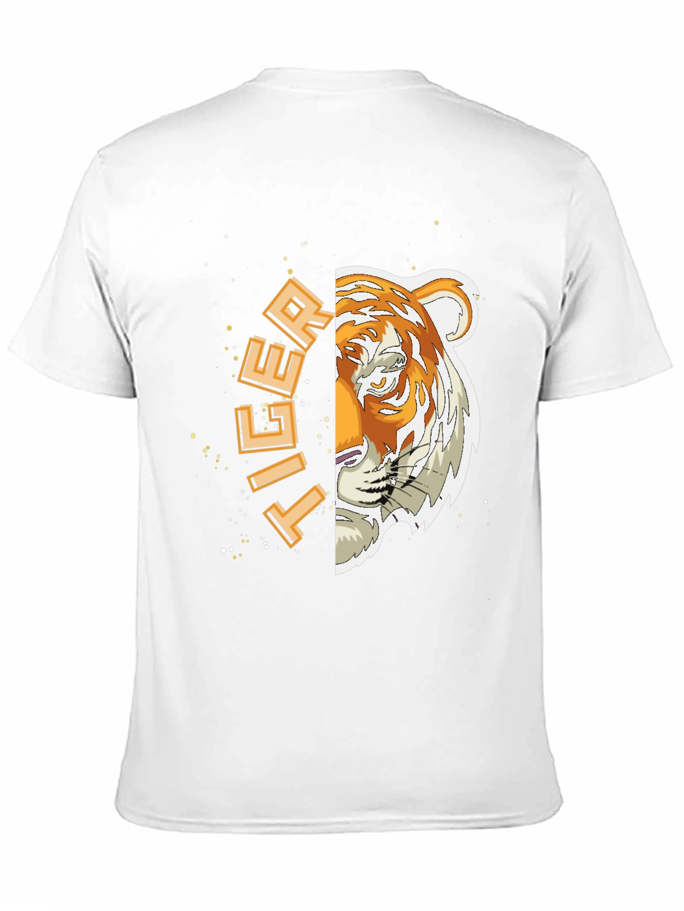 Tiger Graphic Print Black T-Shirt