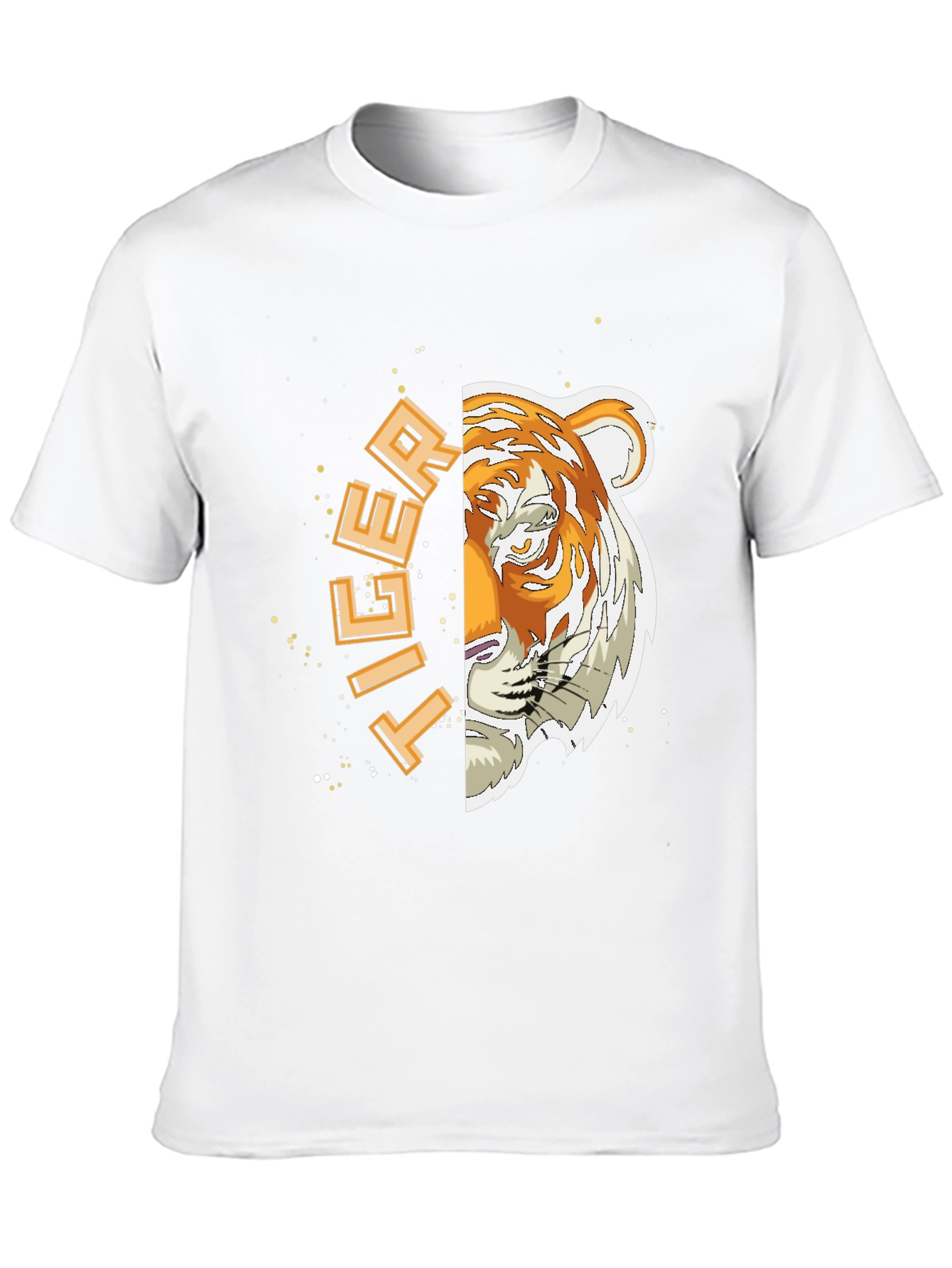Tiger Graphic Print Black T-Shirt