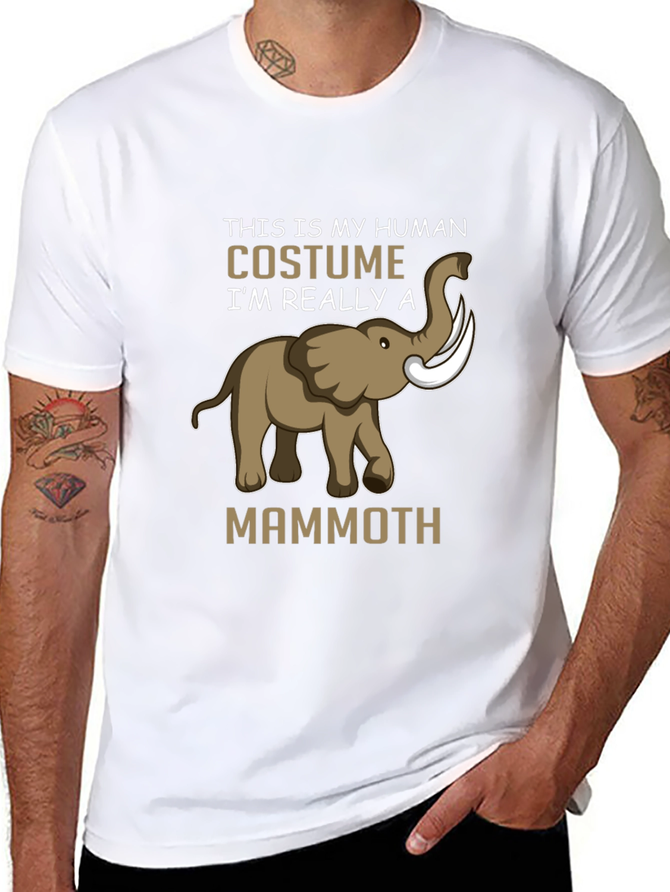 Human Costume Mammoth Graphic Tee