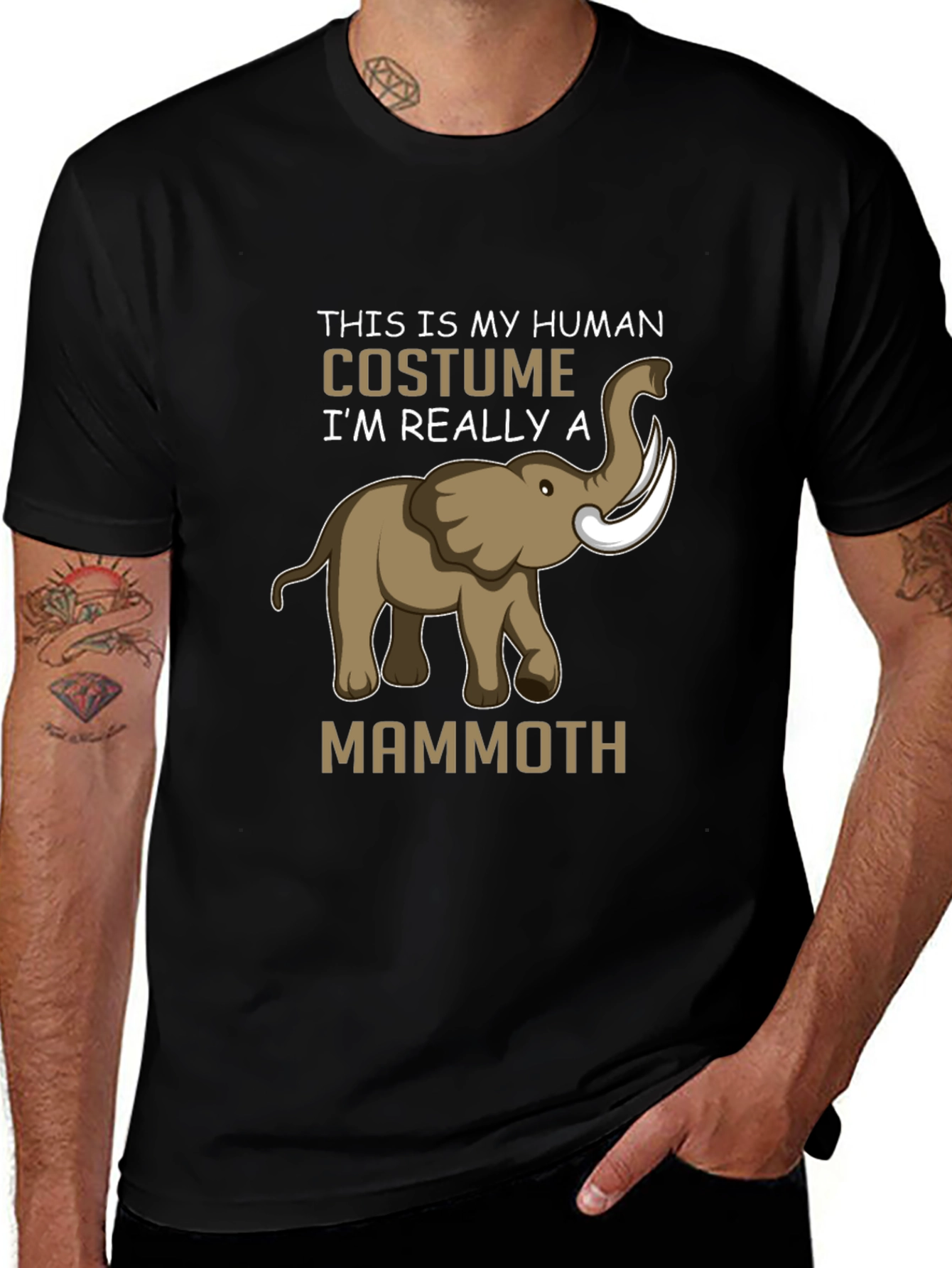 Human Costume Mammoth Graphic Tee