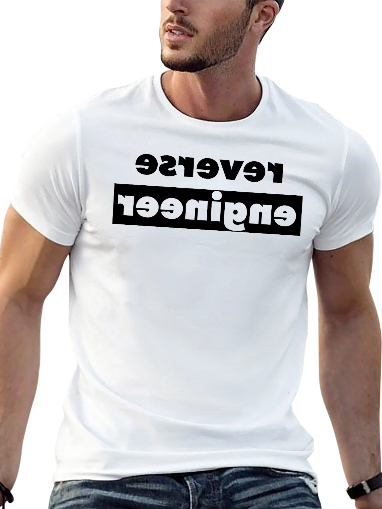 Reverse Engineer Funny Black T-Shirt