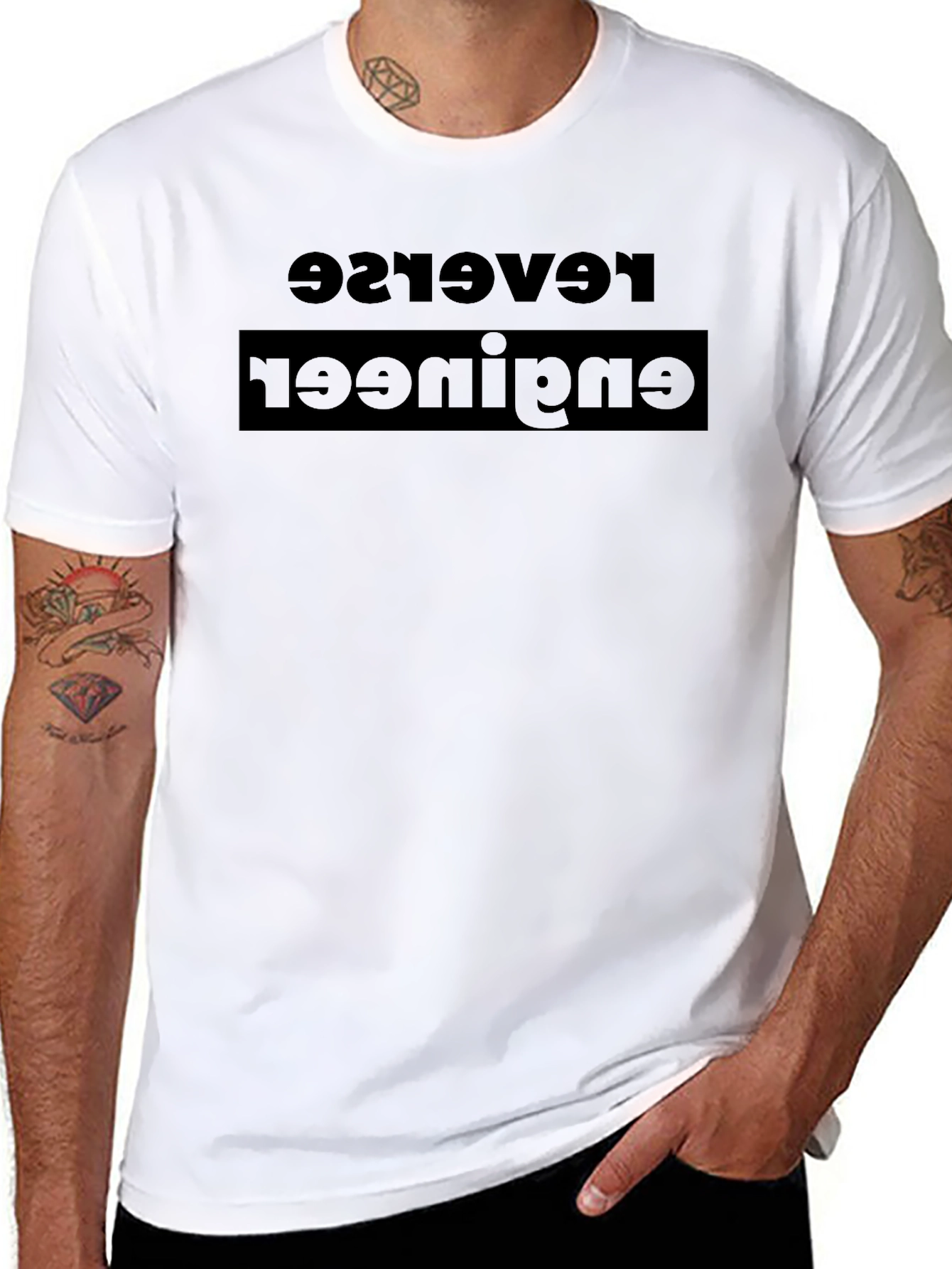 Reverse Engineer Funny Black T-Shirt
