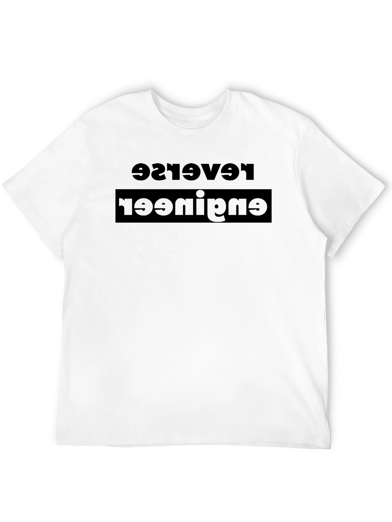 Reverse Engineer Funny Black T-Shirt