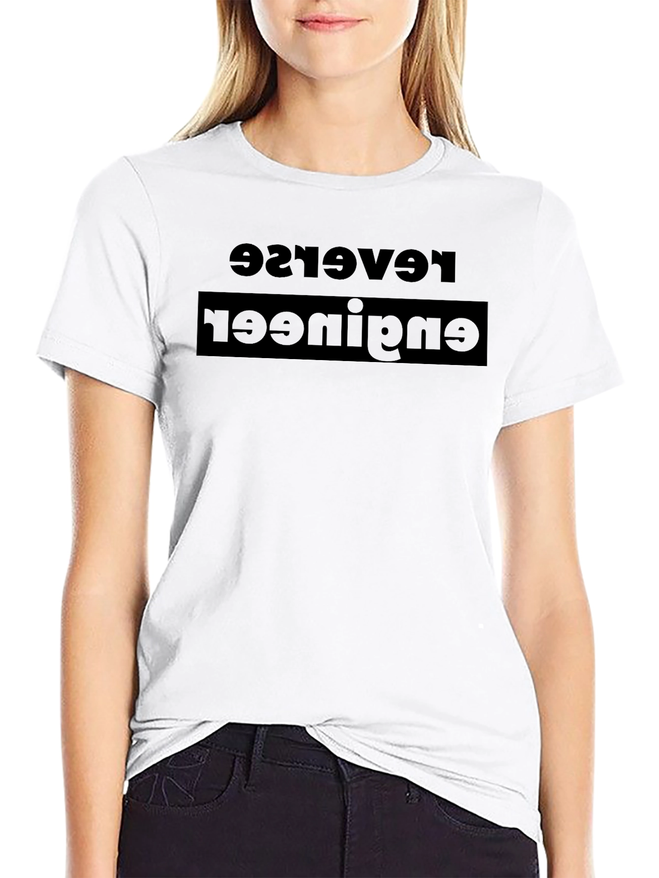 Reverse Engineer Funny Black T-Shirt