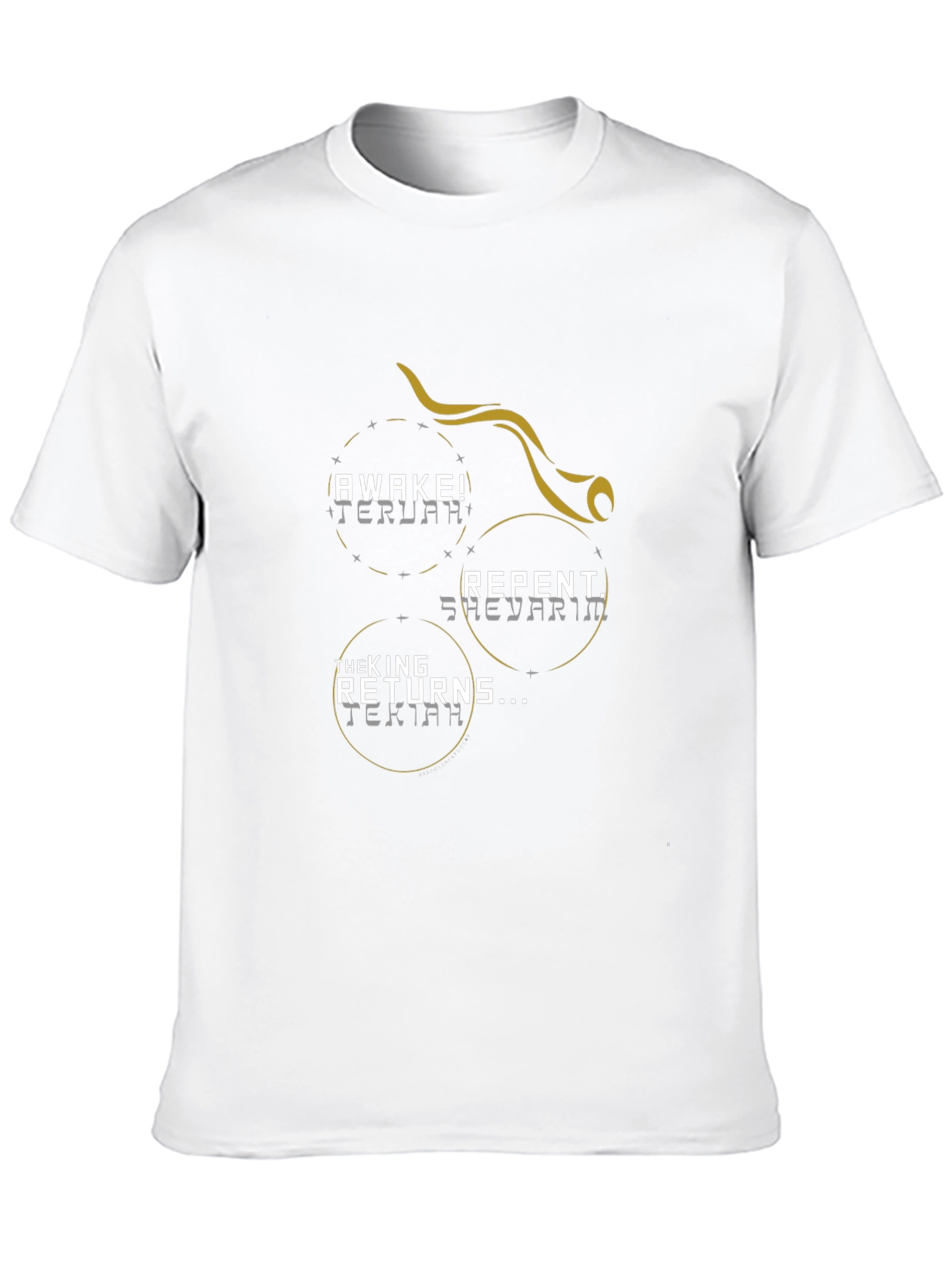 Awake! Repent! Black Graphic T-Shirt