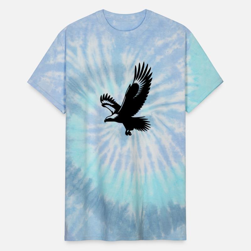 Elegant Tattoo Style Eagle With Large Wings