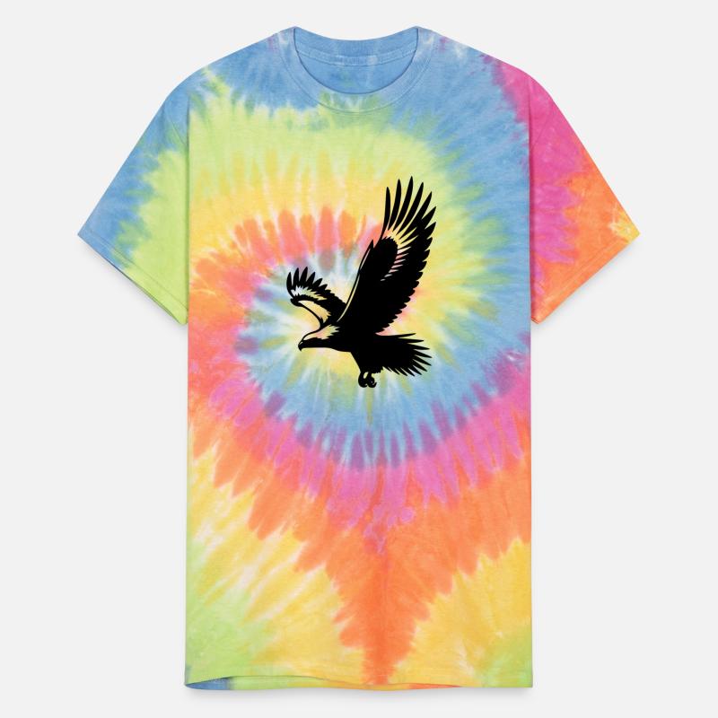 Elegant Tattoo Style Eagle With Large Wings