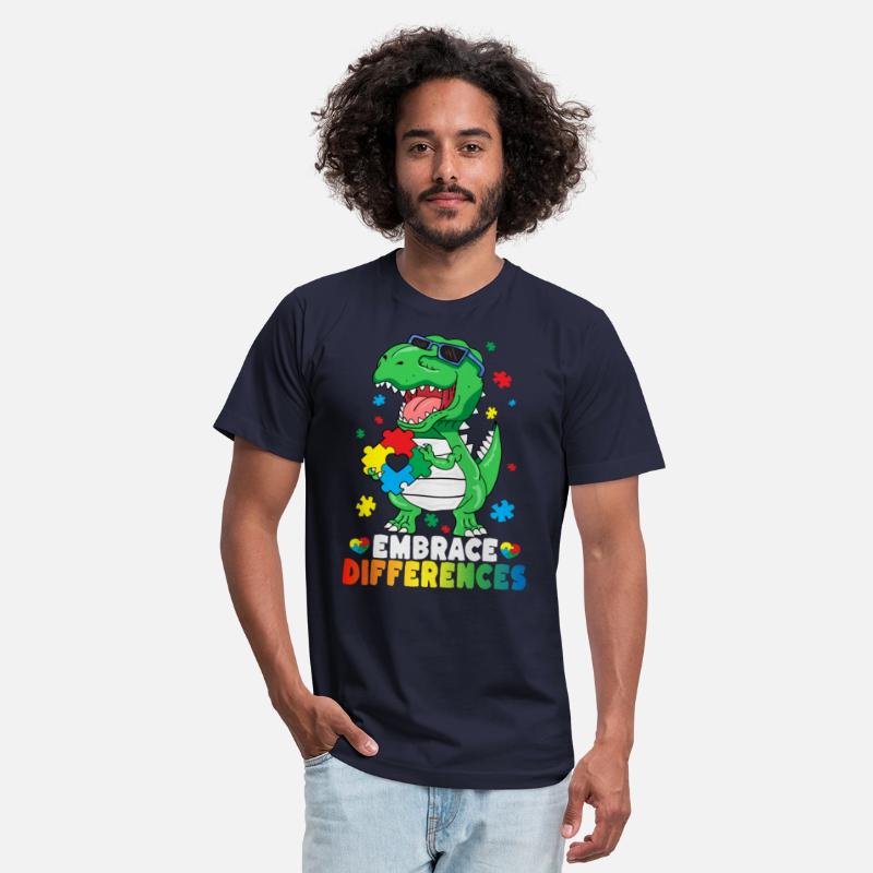 Embrace Differences TRex Dinosaur Autism Awareness