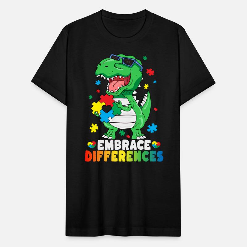 Embrace Differences TRex Dinosaur Autism Awareness