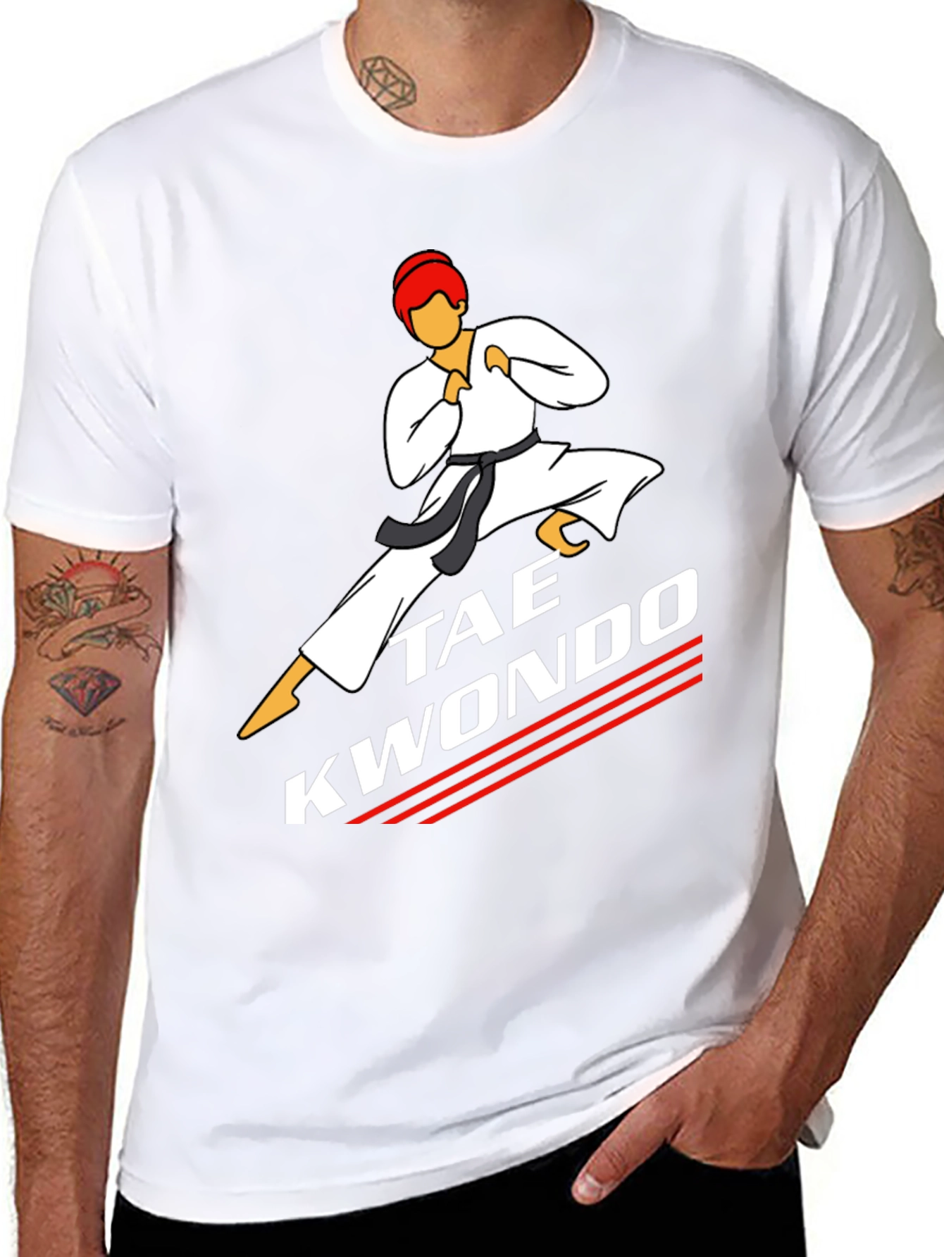 Taekwondo Kick Graphic T-Shirt