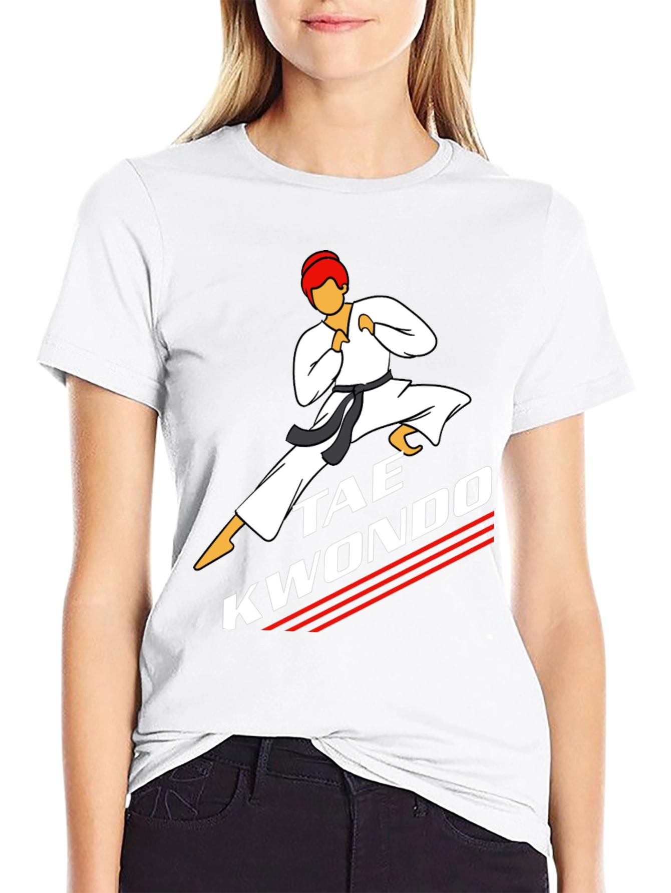 Taekwondo Kick Graphic T-Shirt