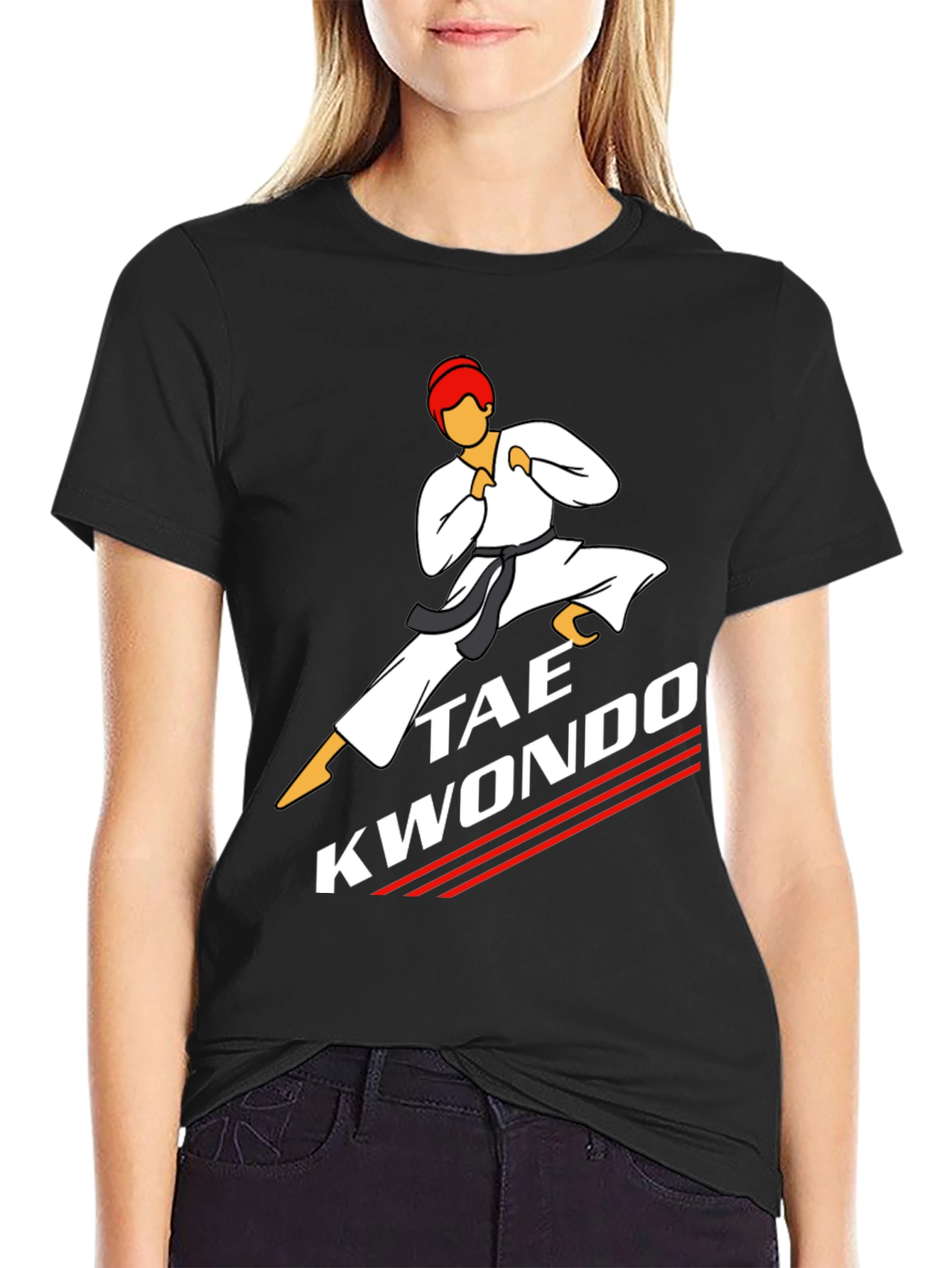 Taekwondo Kick Graphic T-Shirt