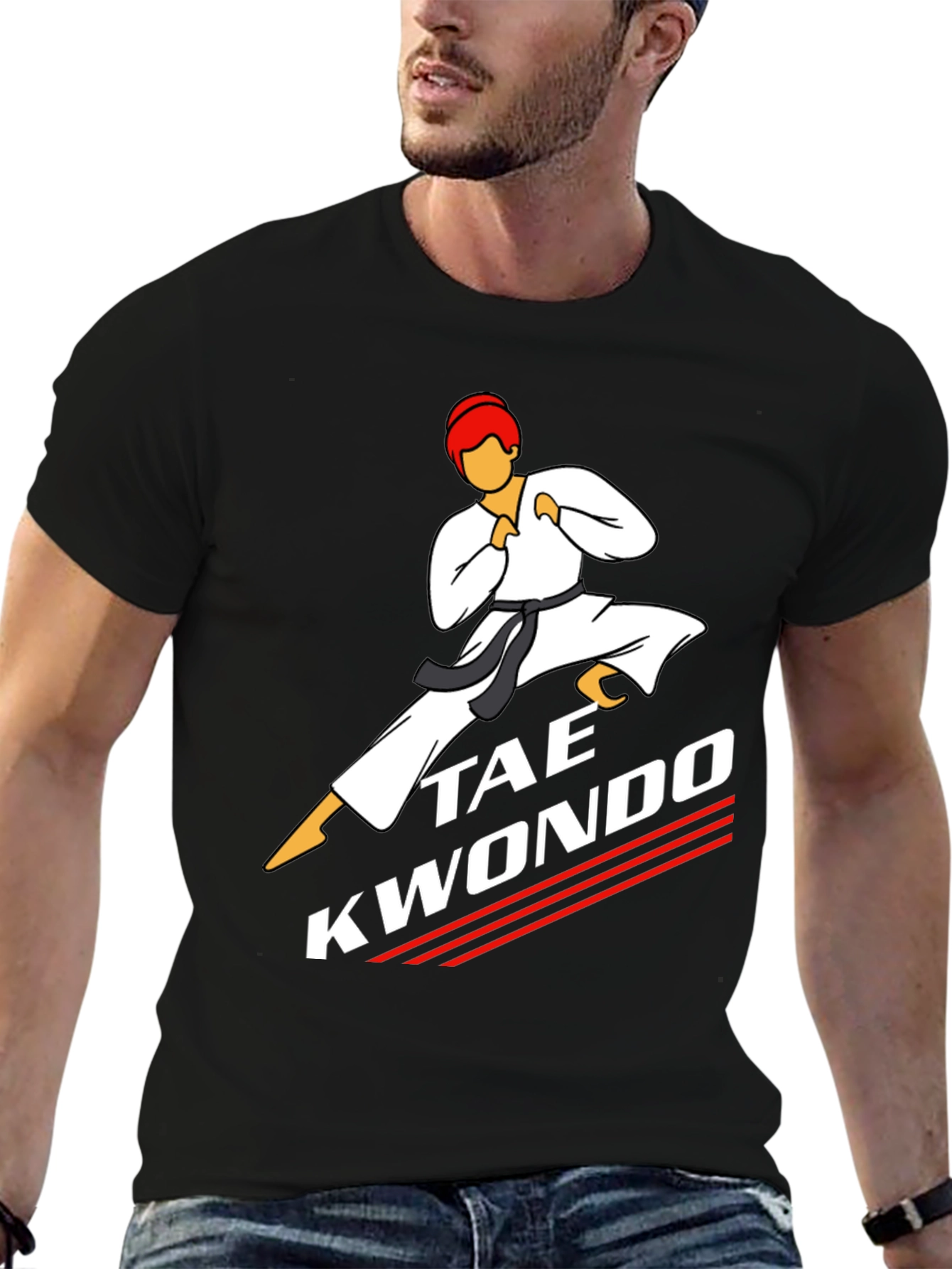 Taekwondo Kick Graphic T-Shirt