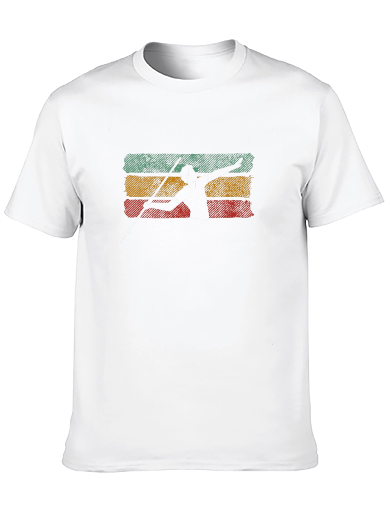 Retro Javelin Thrower Graphic T-Shirt
