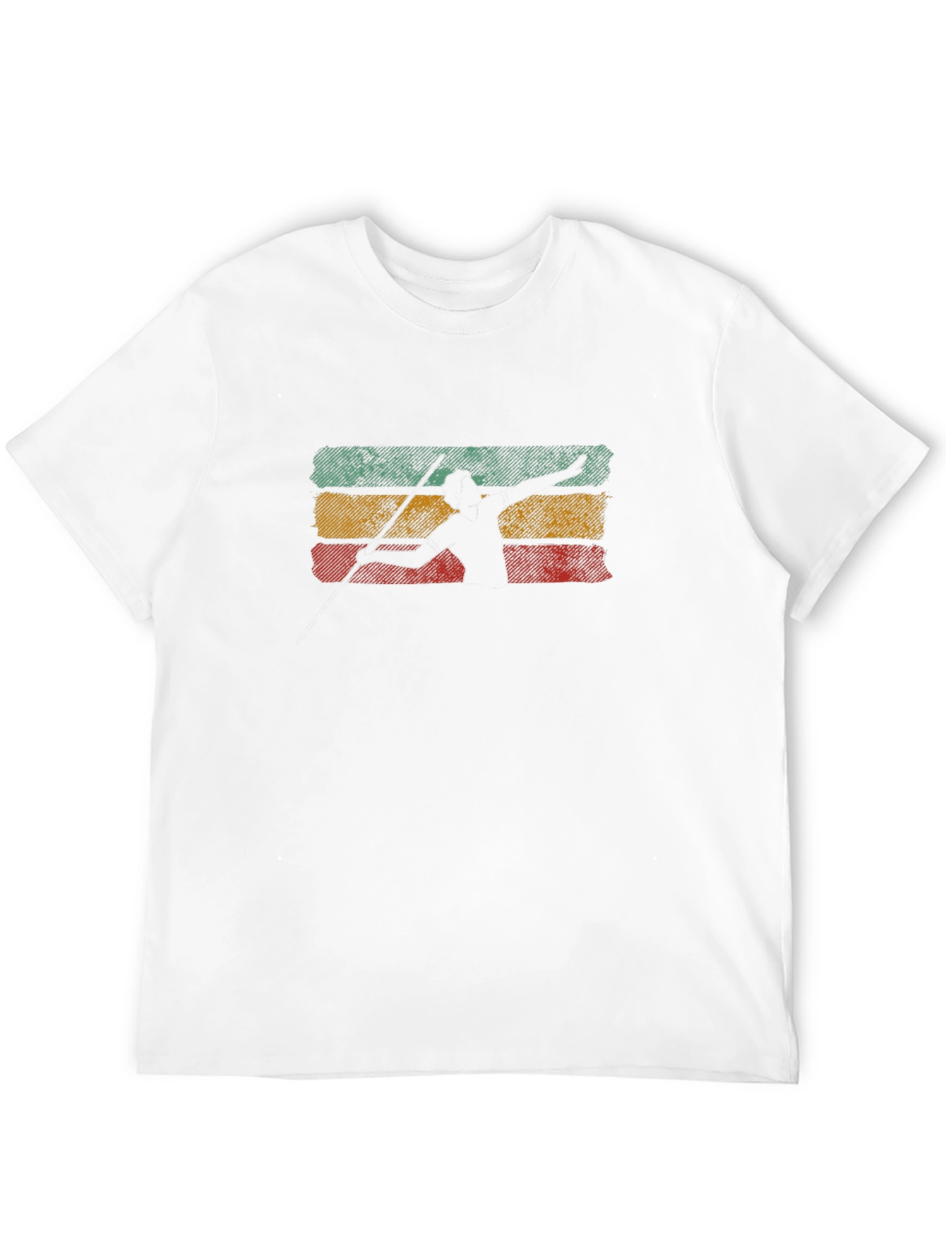 Retro Javelin Thrower Graphic T-Shirt