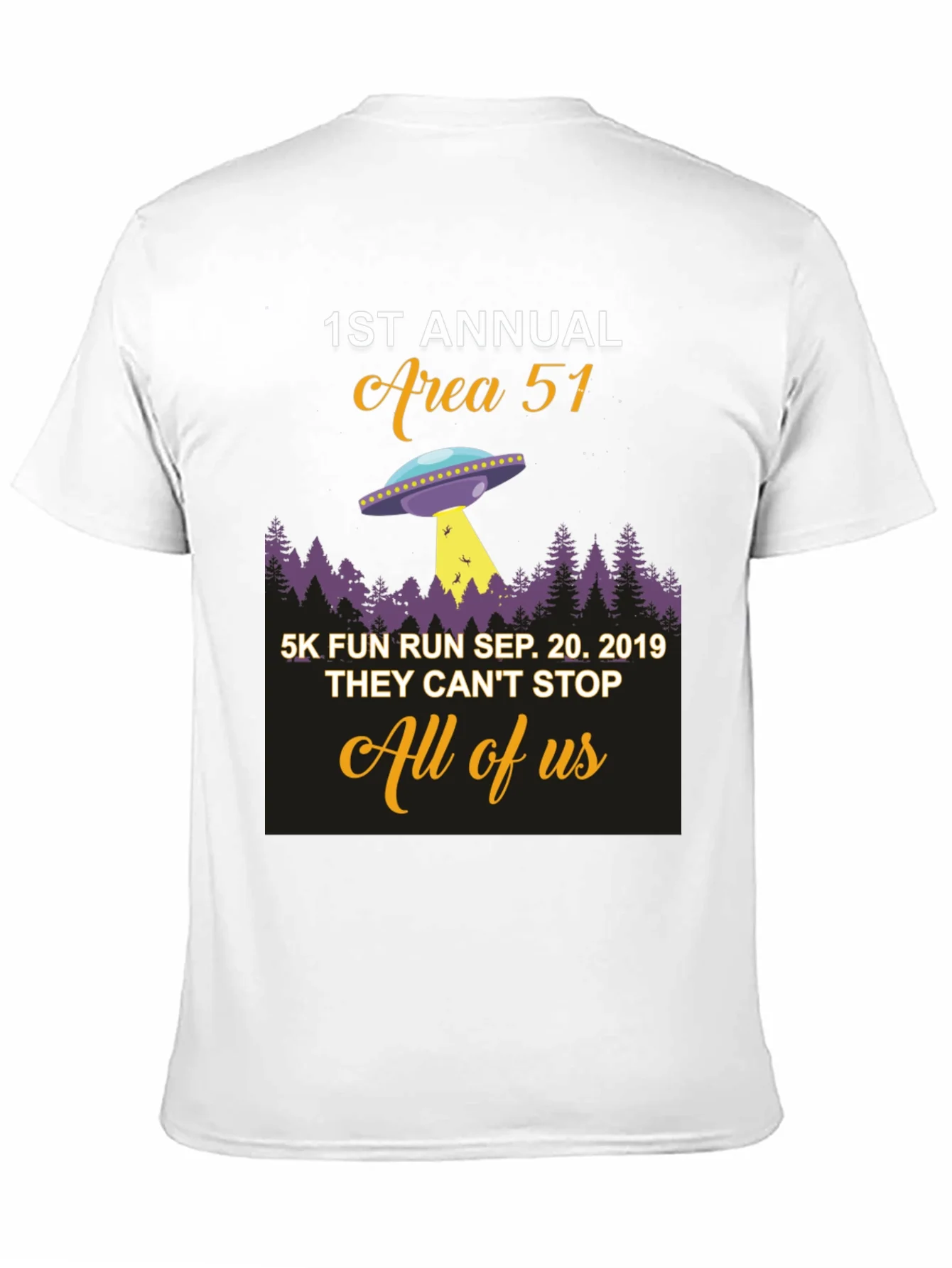 Area 51 Fun Run T-Shirt 1st Annual Sep 20 2019
