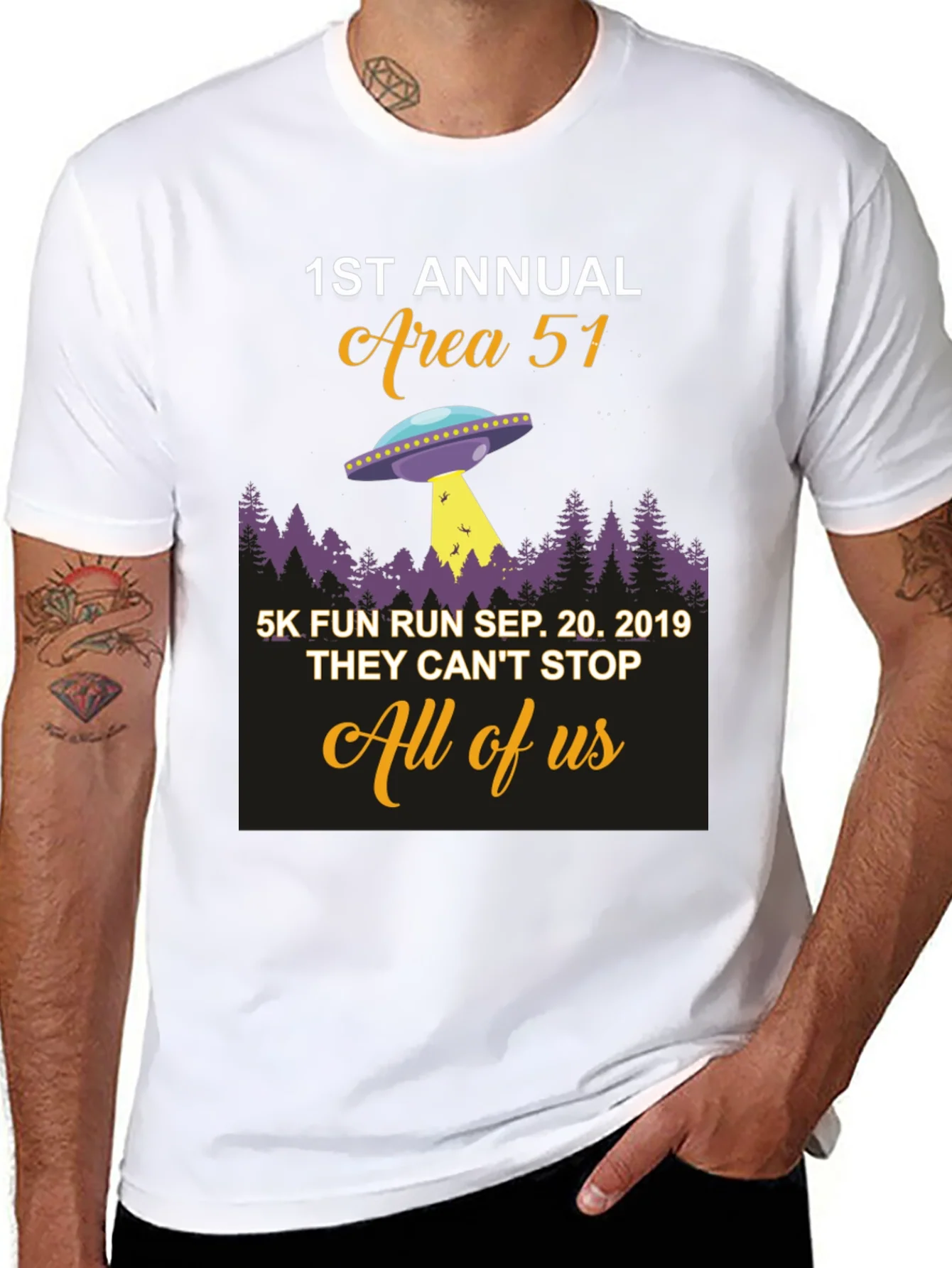Area 51 Fun Run T-Shirt 1st Annual Sep 20 2019