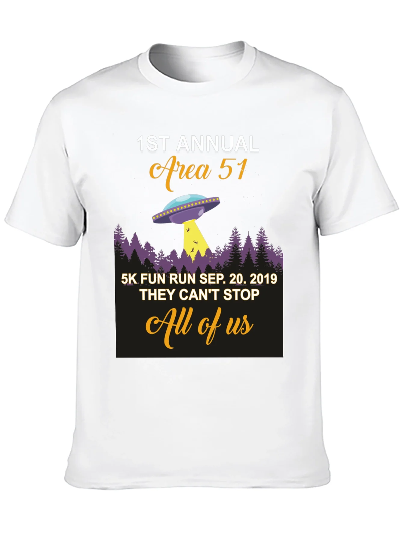 Area 51 Fun Run T-Shirt 1st Annual Sep 20 2019