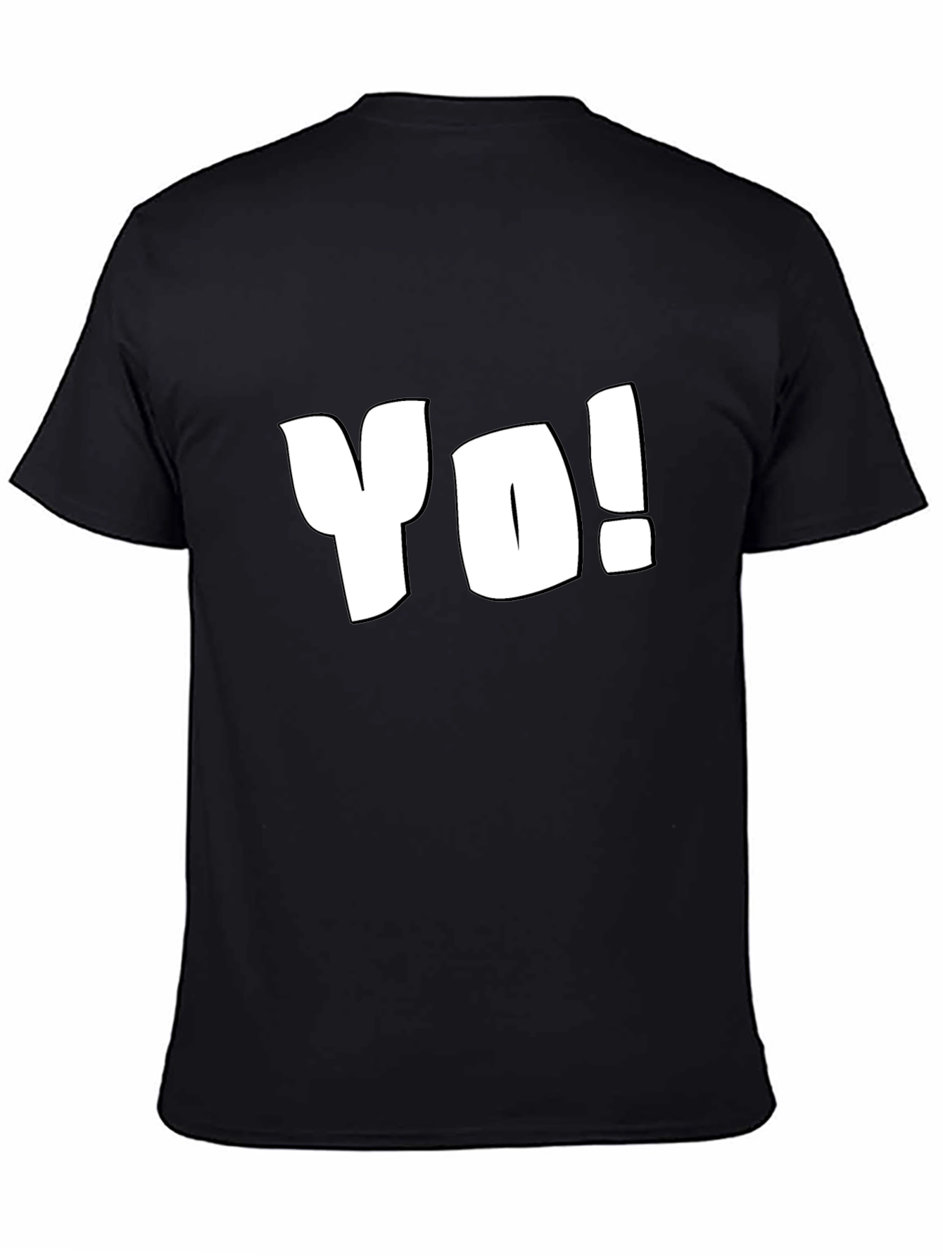 Yo! Black T-Shirt - Casual Style