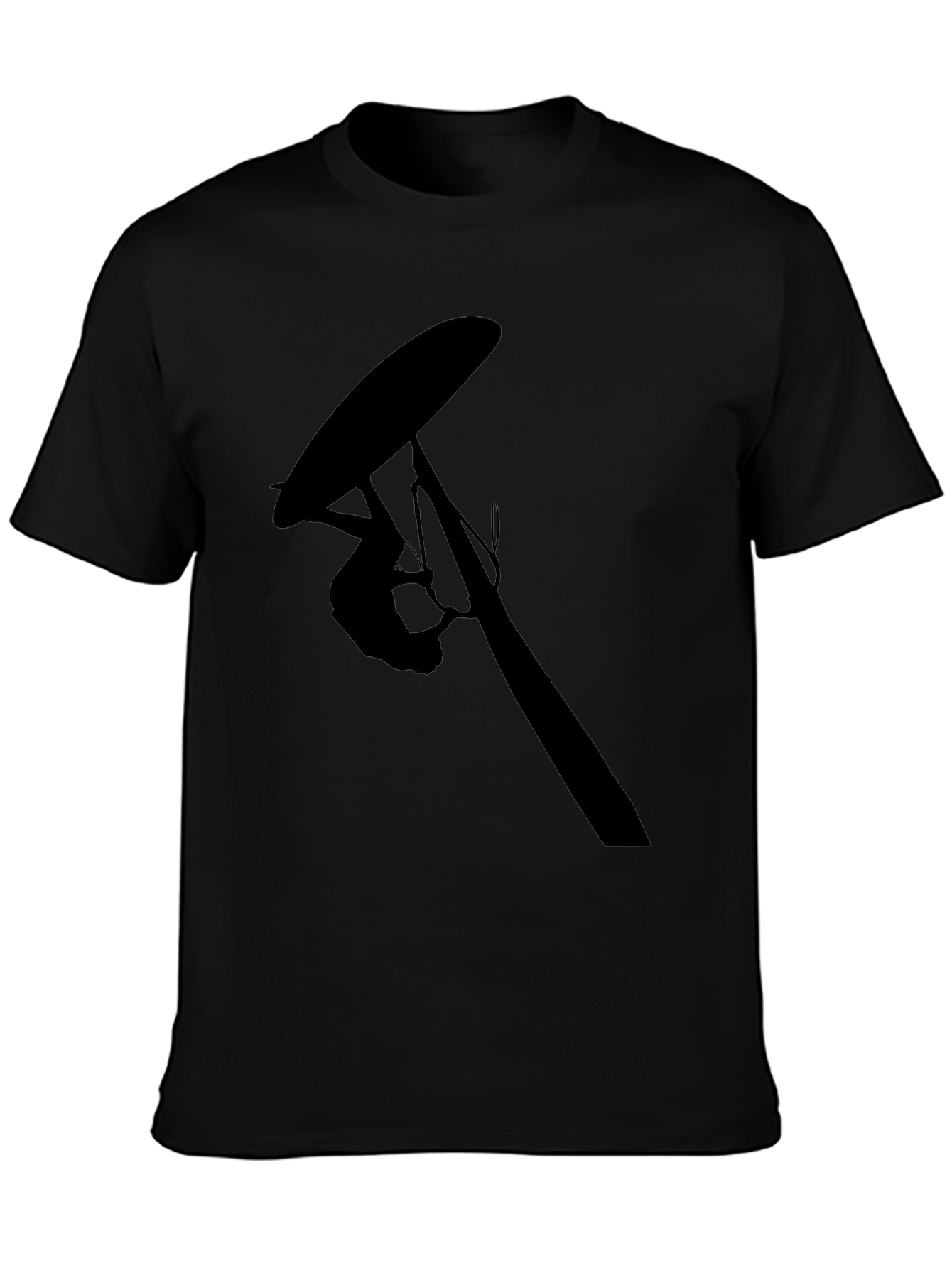 Black Hang Gliding Silhouette T-Shirt