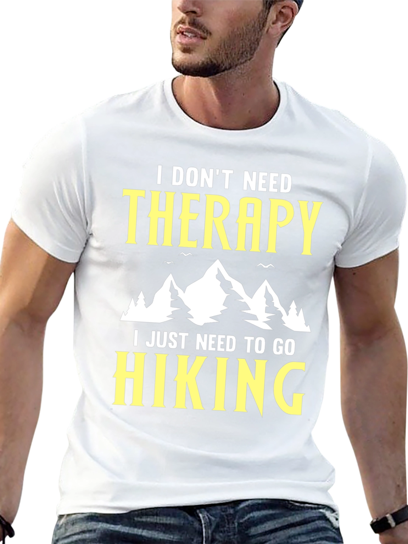Hiking Therapy Graphic Tee - Adventure Awaits