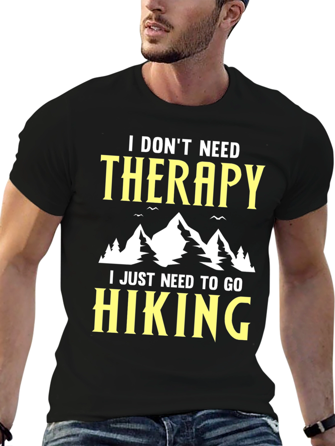 Hiking Therapy Graphic Tee - Adventure Awaits