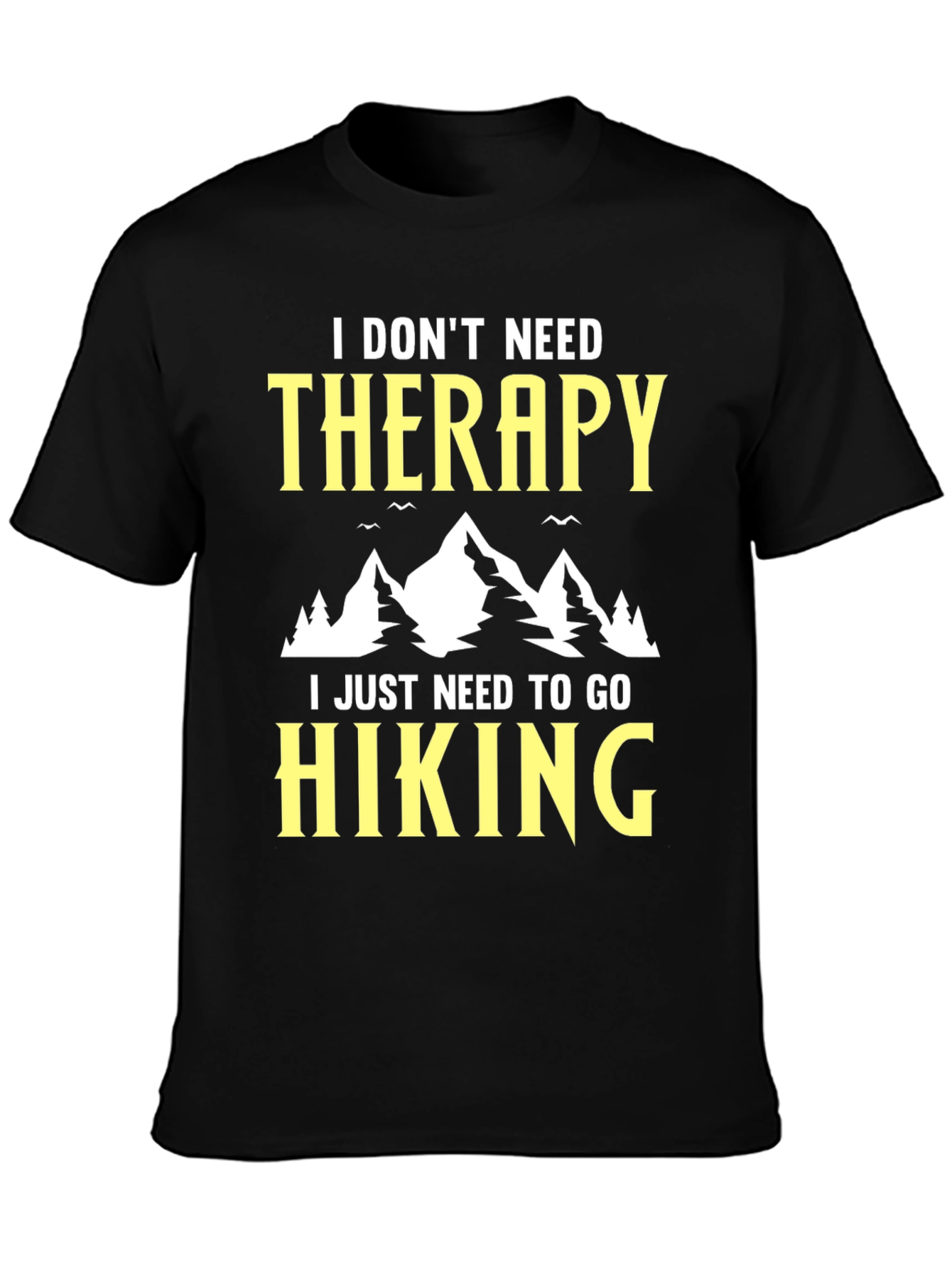 Hiking Therapy Graphic Tee - Adventure Awaits